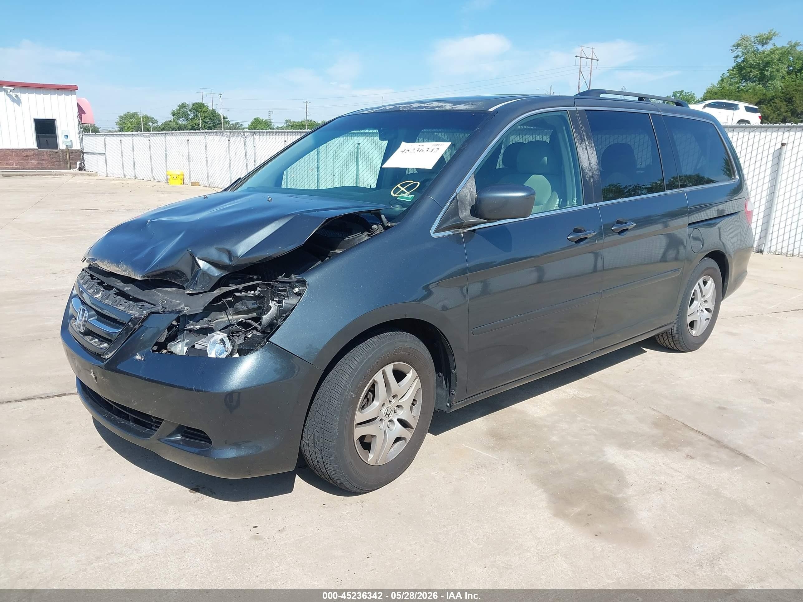 2006 Honda Odyssey Ex-l Серый vin: 5FNRL38746B454070