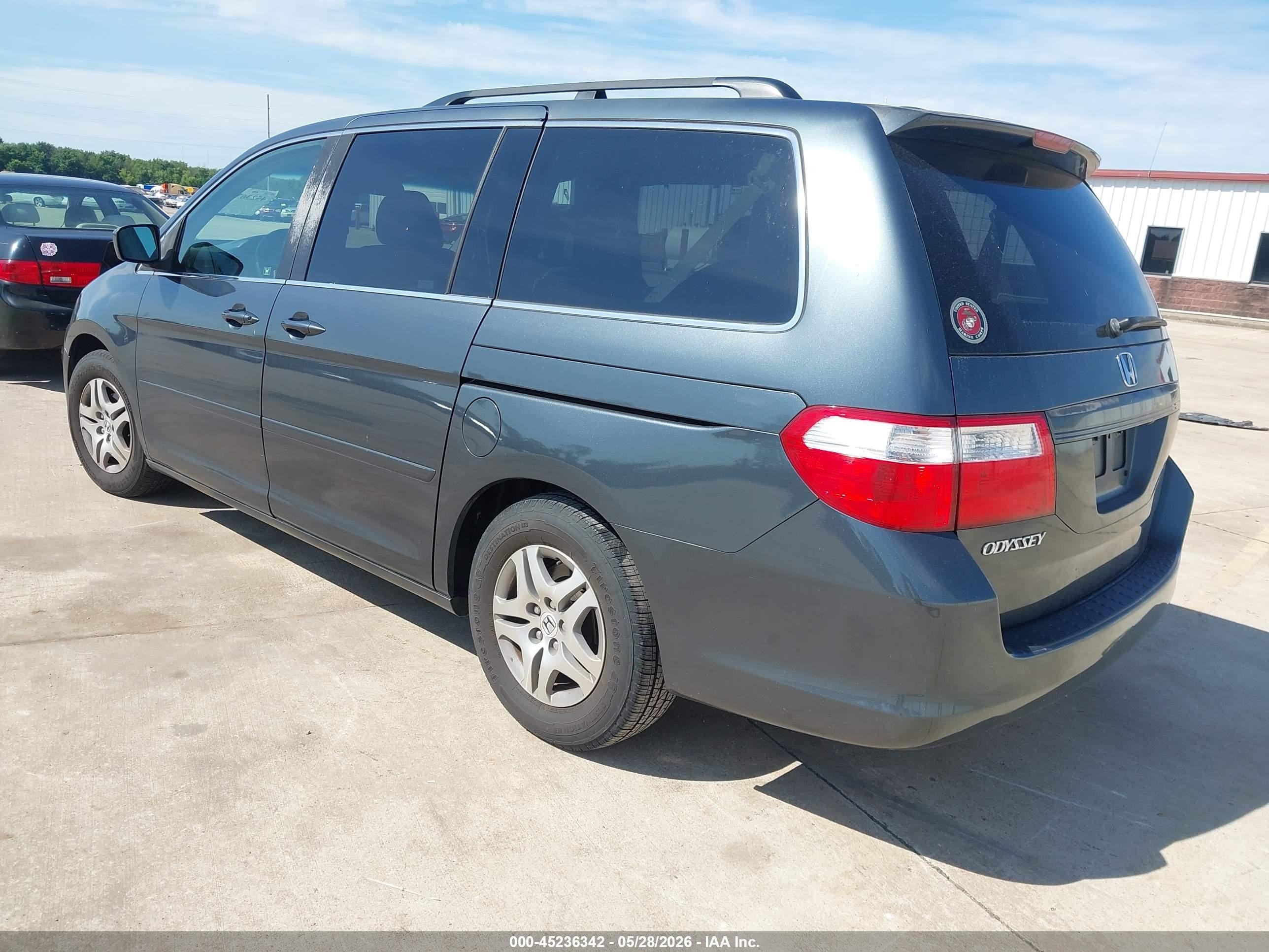 2006 Honda Odyssey Ex-l Серый vin: 5FNRL38746B454070