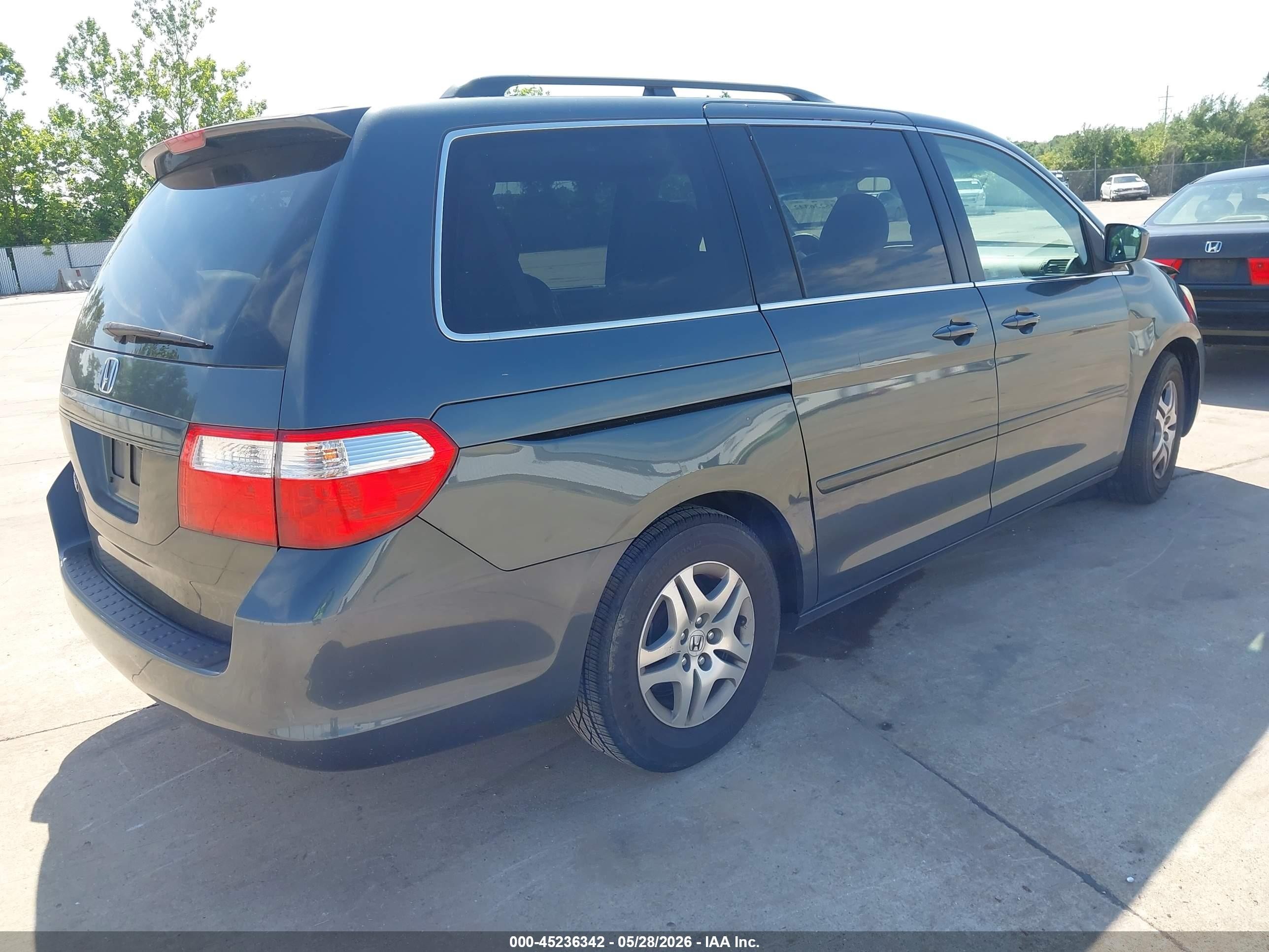 2006 Honda Odyssey Ex-l Серый vin: 5FNRL38746B454070