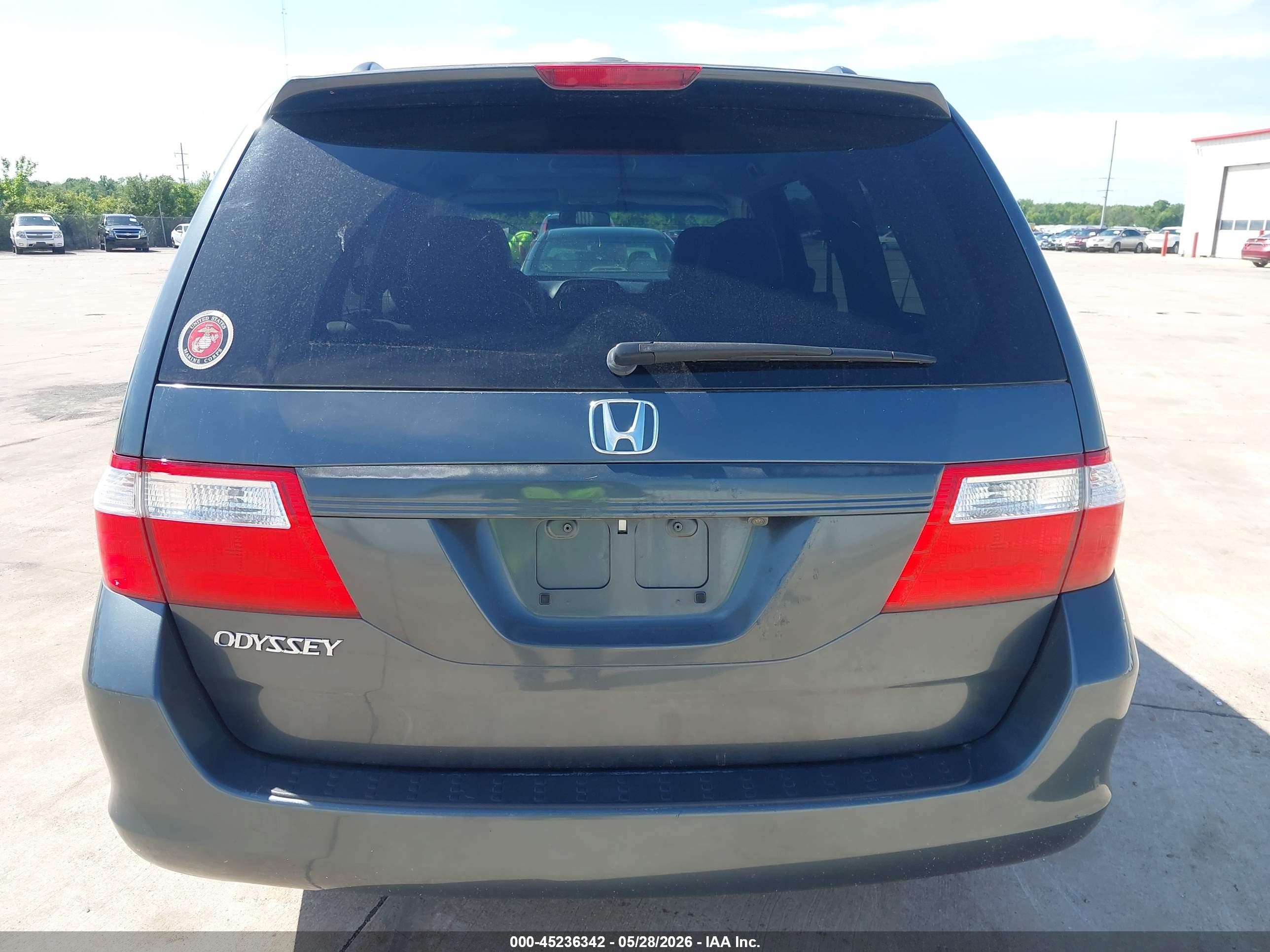 2006 Honda Odyssey Ex-l Серый vin: 5FNRL38746B454070