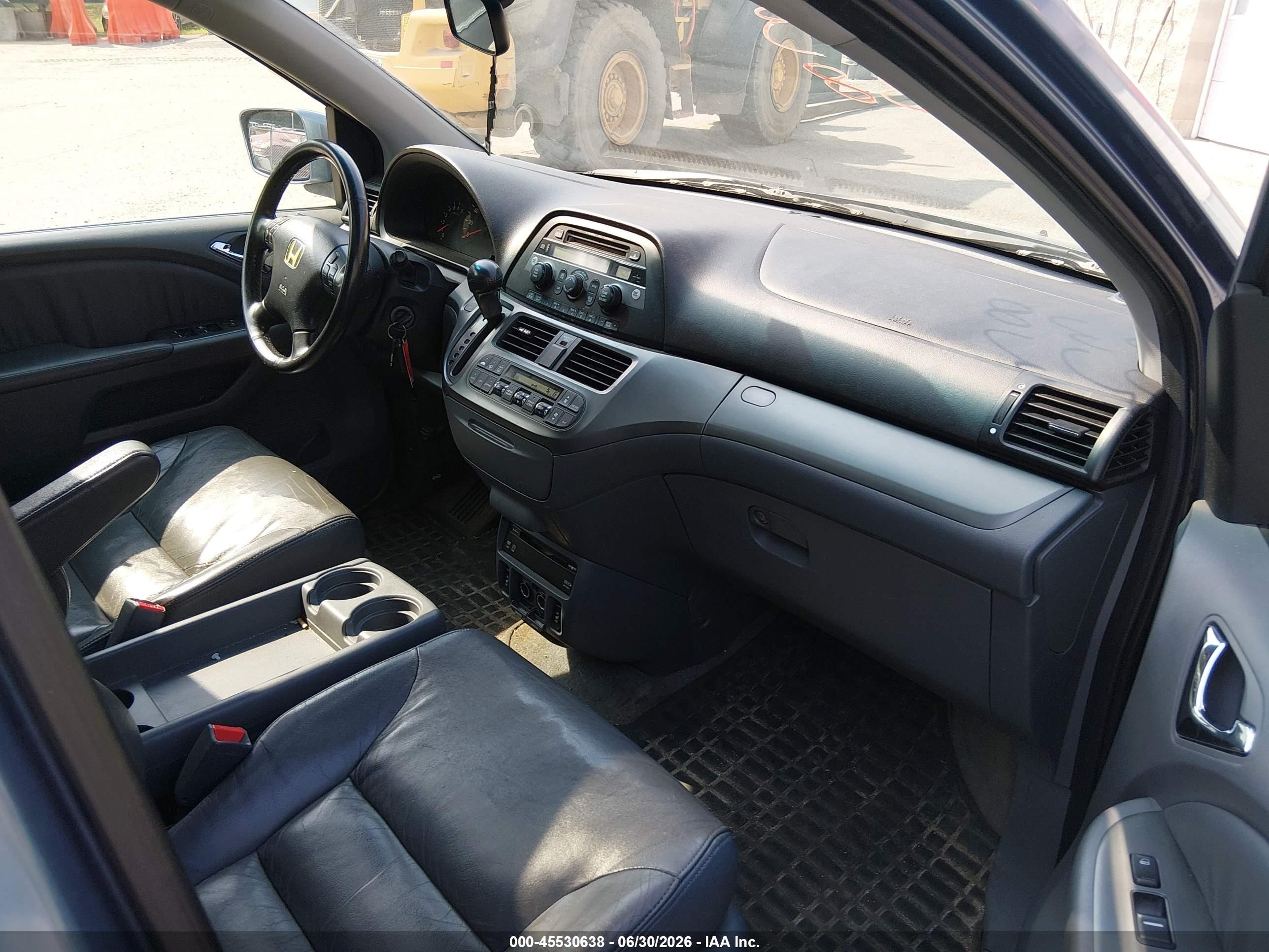 2007 Honda Odyssey Ex-l Blue vin: 5FNRL38747B014710