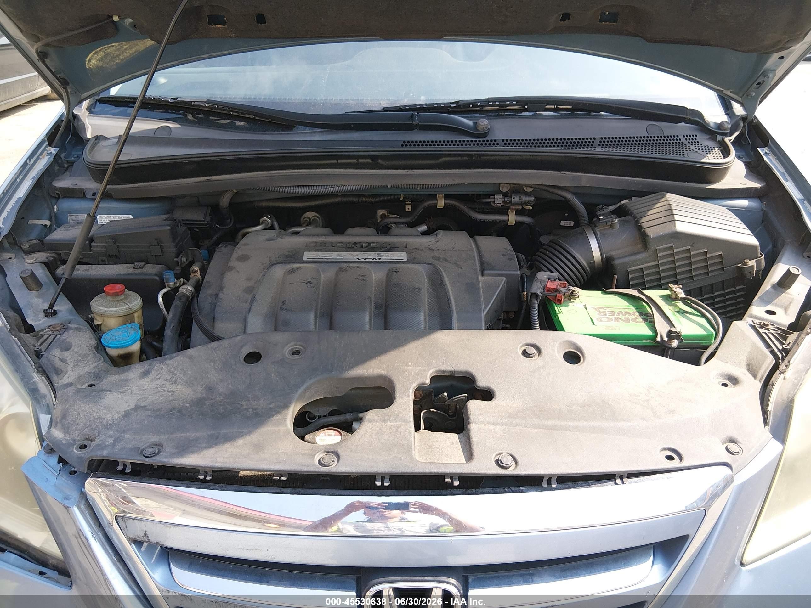 2007 Honda Odyssey Ex-l Blue vin: 5FNRL38747B014710