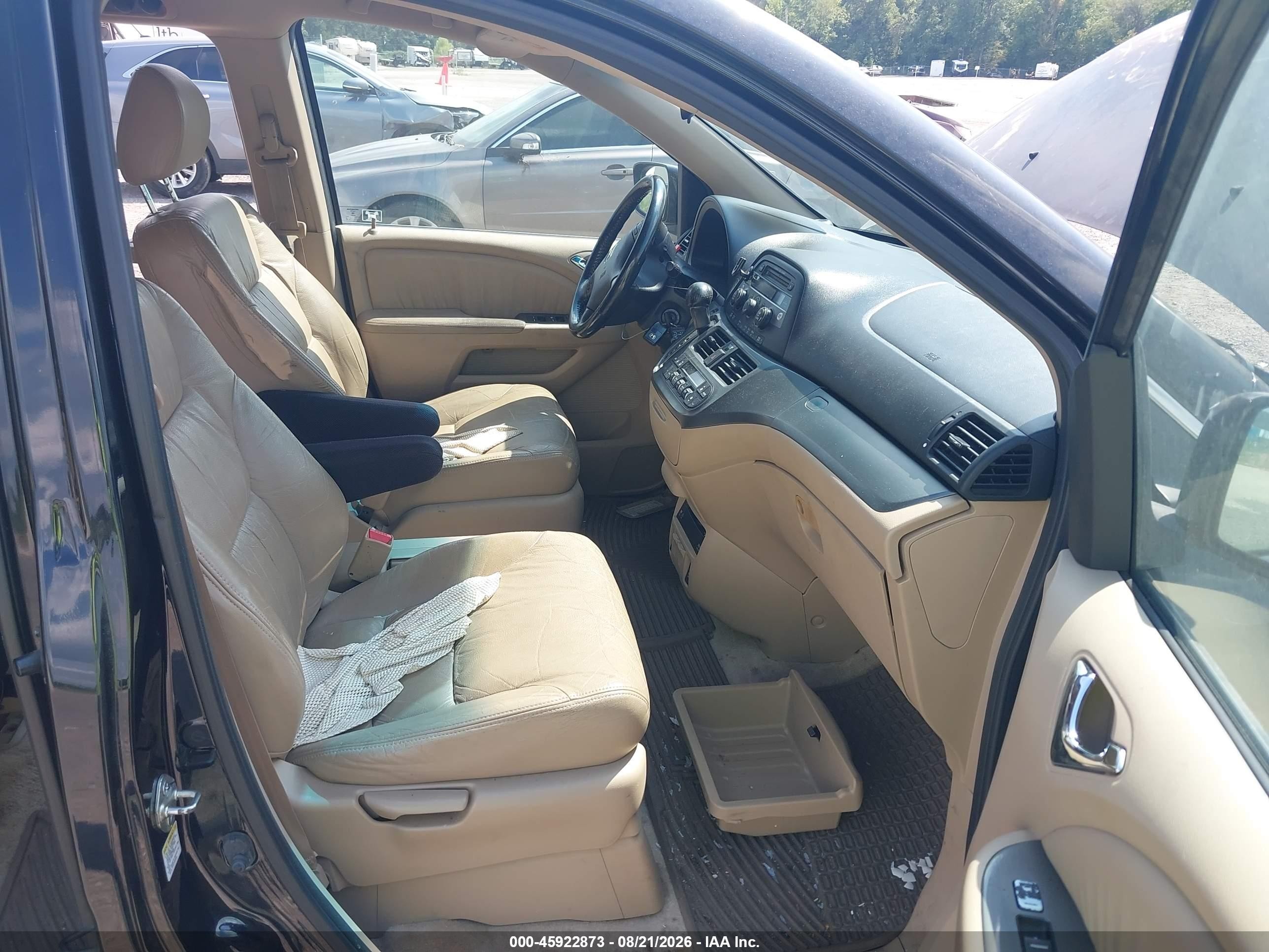 2007 Honda Odyssey Ex-l Black vin: 5FNRL38747B027859