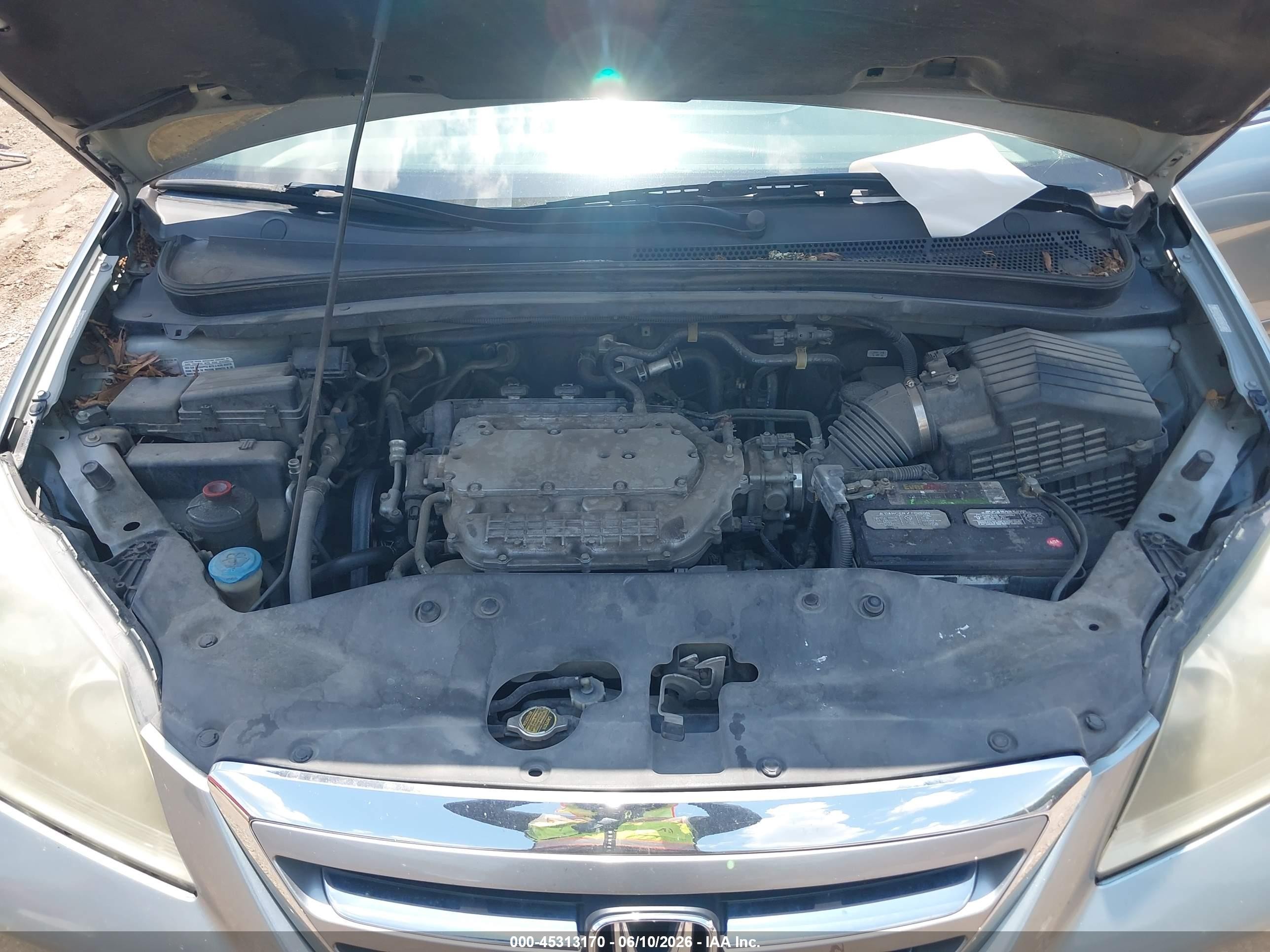 2007 Honda Odyssey Ex-l Light Blue vin: 5FNRL38747B031149