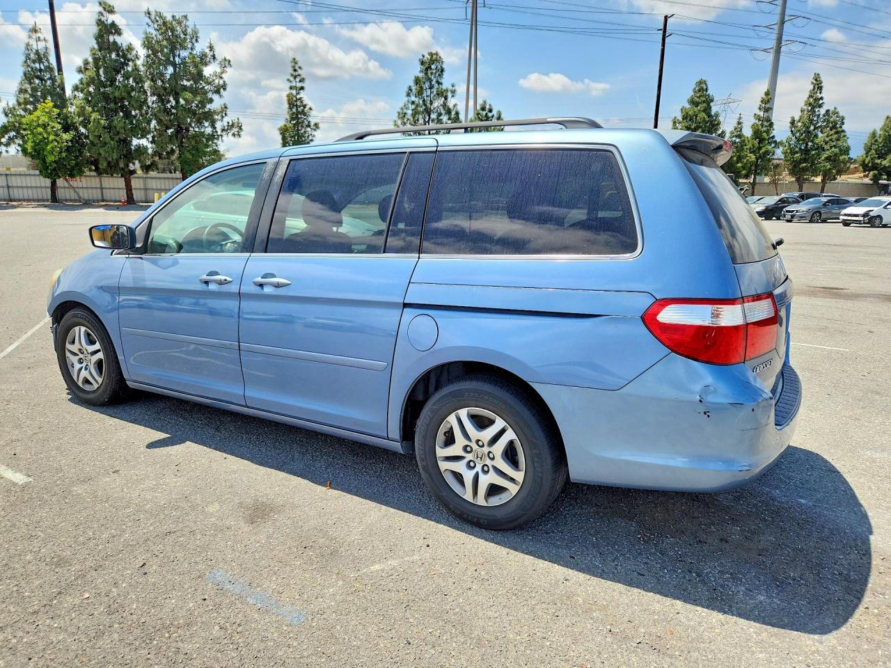 2007 Honda Odyssey Exl Blue vin: 5FNRL38747B037596