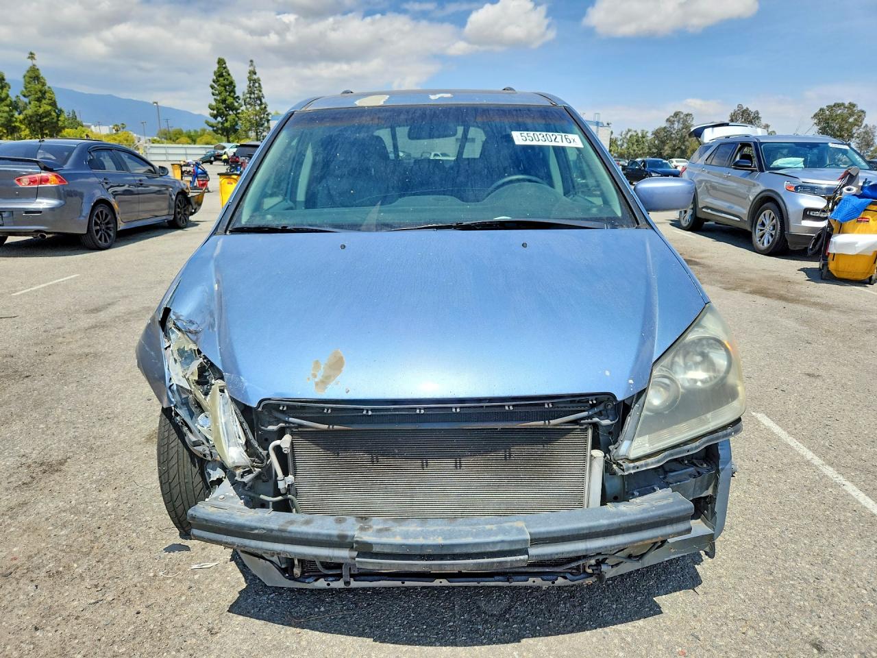 2007 Honda Odyssey Exl Blue vin: 5FNRL38747B037596