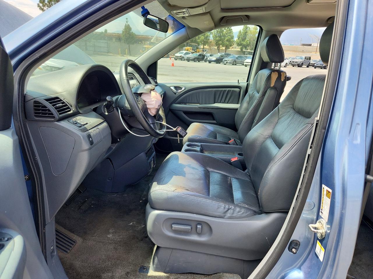 2007 Honda Odyssey Exl Blue vin: 5FNRL38747B037596