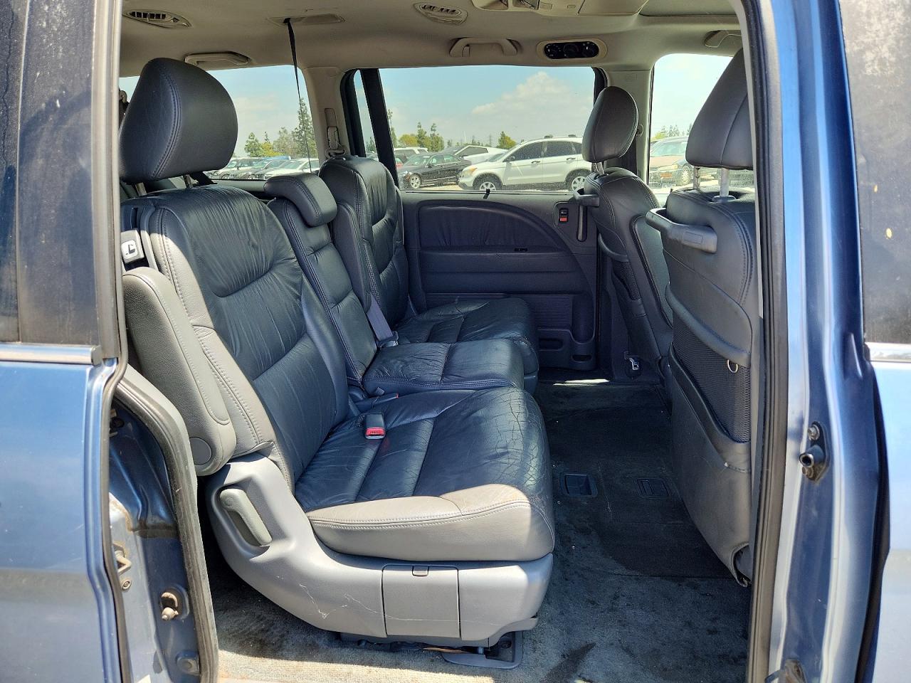 2007 Honda Odyssey Exl Blue vin: 5FNRL38747B037596
