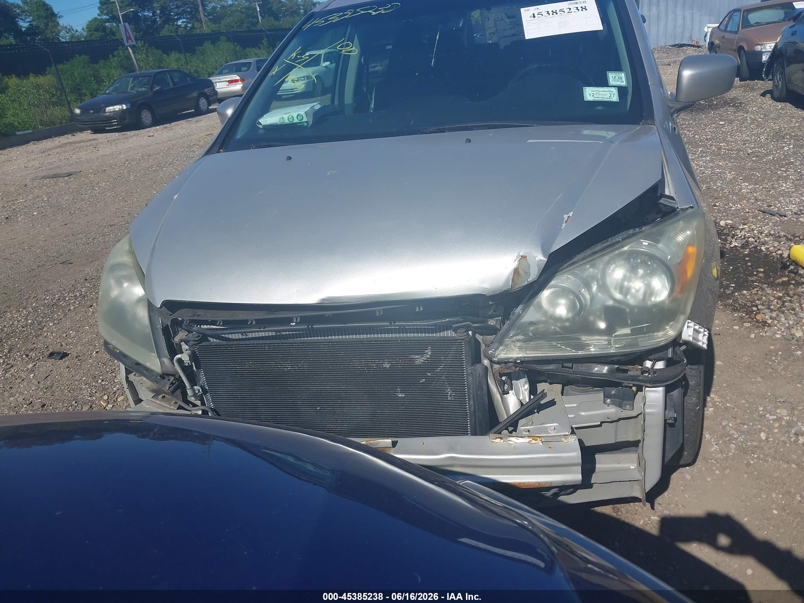 2007 Honda Odyssey Ex-l Silver vin: 5FNRL38747B066306