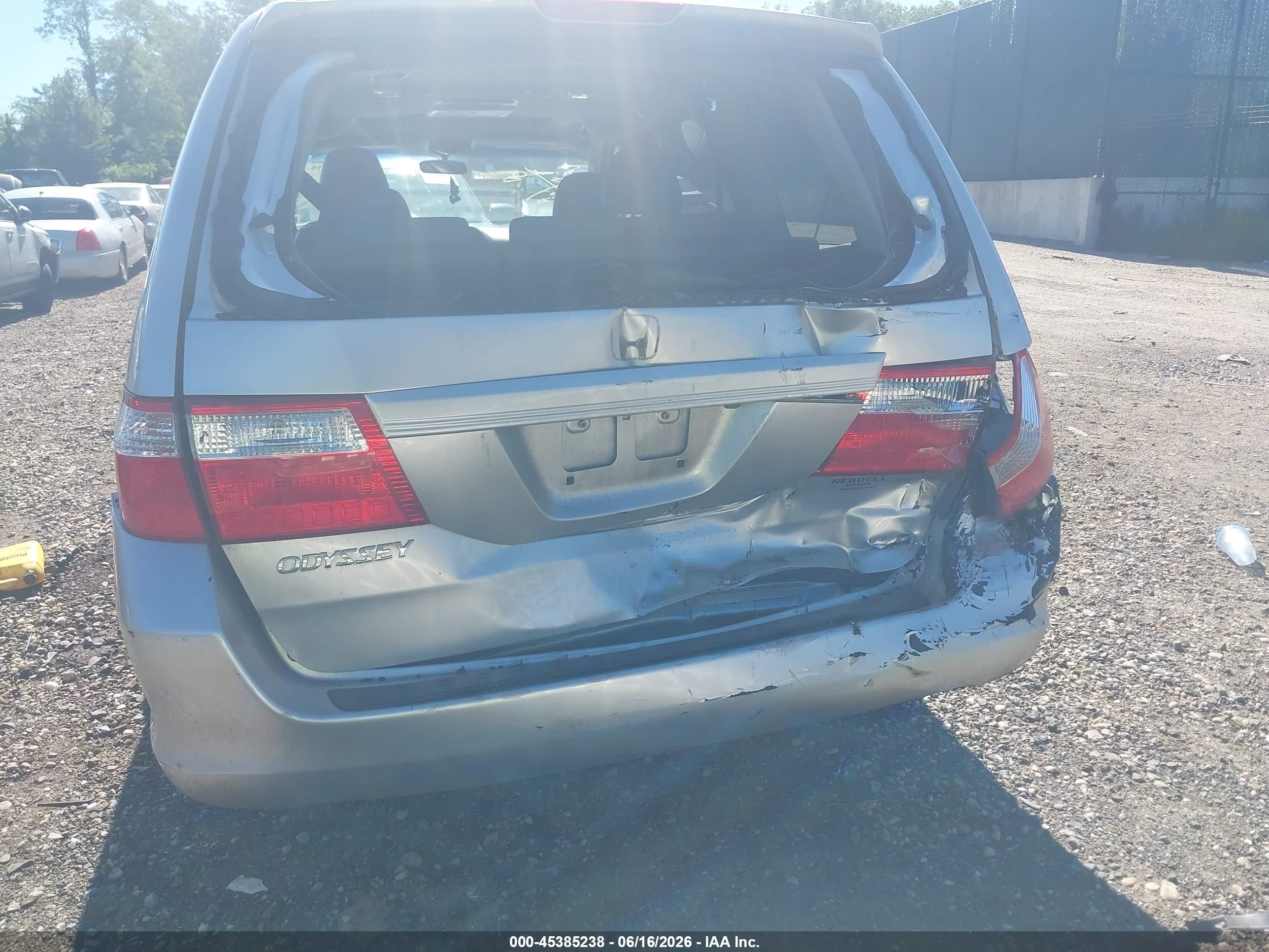 2007 Honda Odyssey Ex-l Silver vin: 5FNRL38747B066306