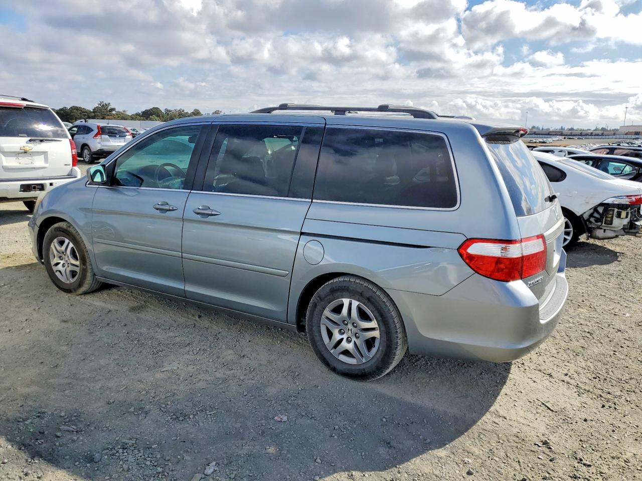 2007 Honda Odyssey Exl Бирюзовый vin: 5FNRL38747B075507