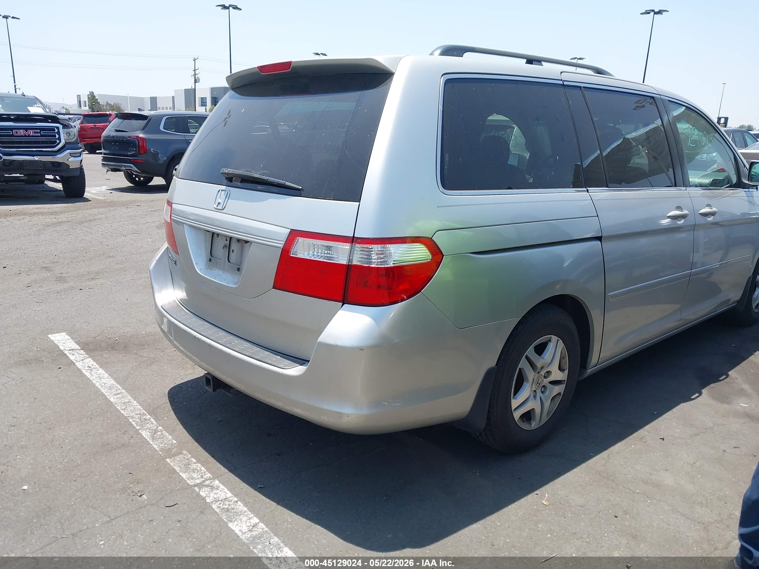 2007 Honda Odyssey Ex-l Silver vin: 5FNRL38747B100972