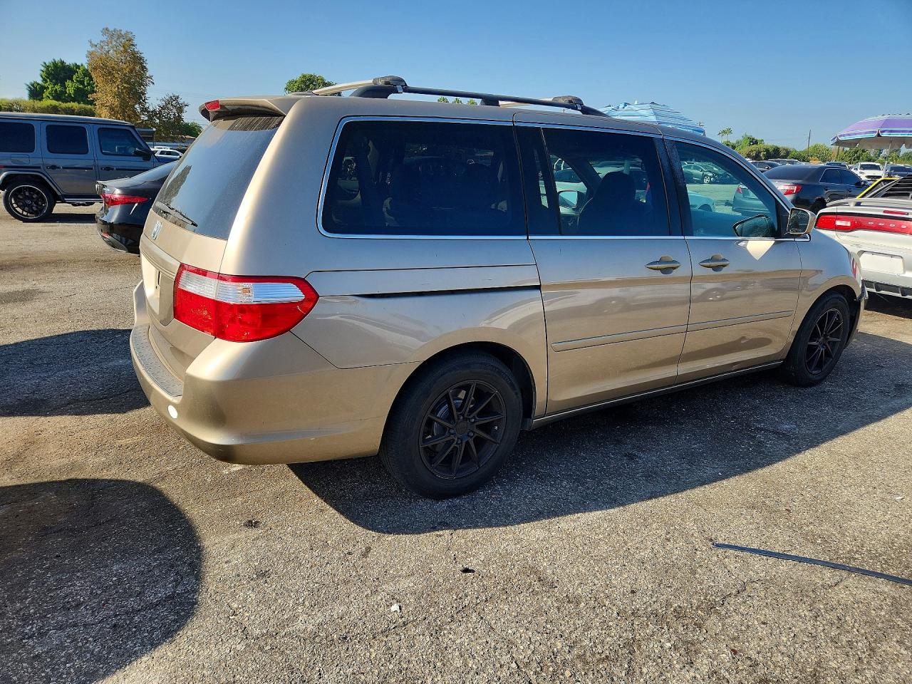 2007 Honda Odyssey Exl Золотой vin: 5FNRL38747B432202