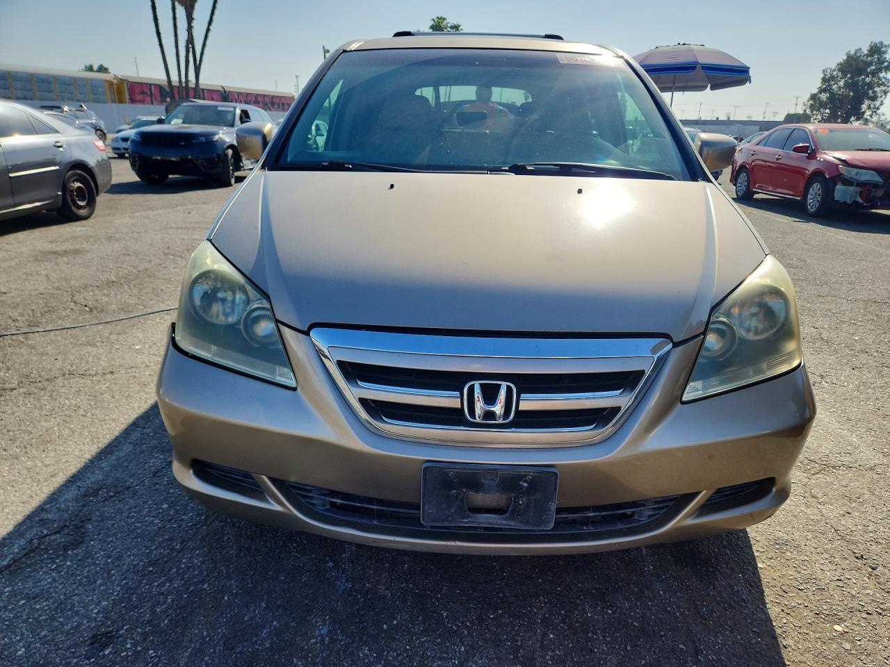 2007 Honda Odyssey Exl Золотой vin: 5FNRL38747B432202