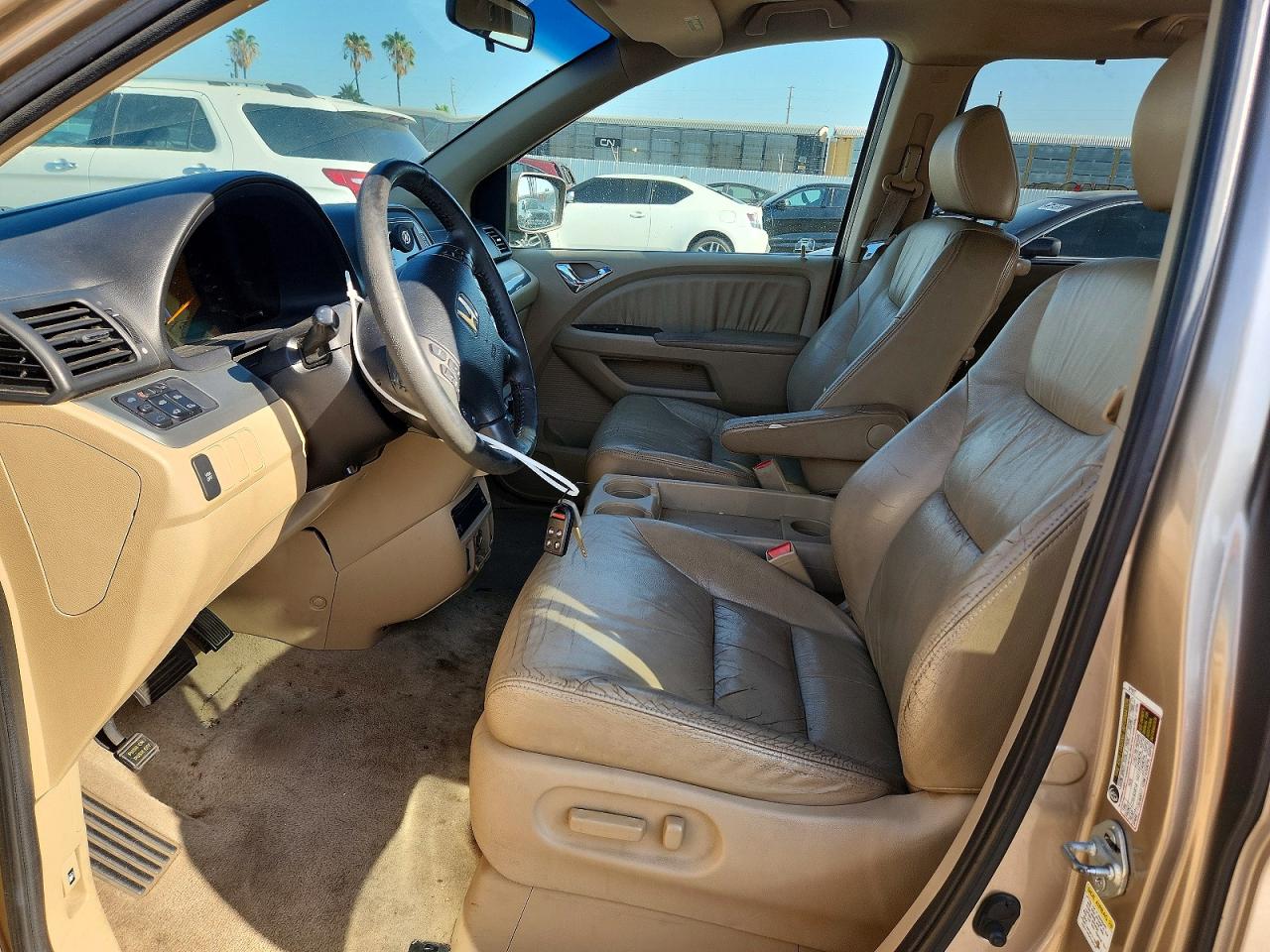 2007 Honda Odyssey Exl Золотой vin: 5FNRL38747B432202