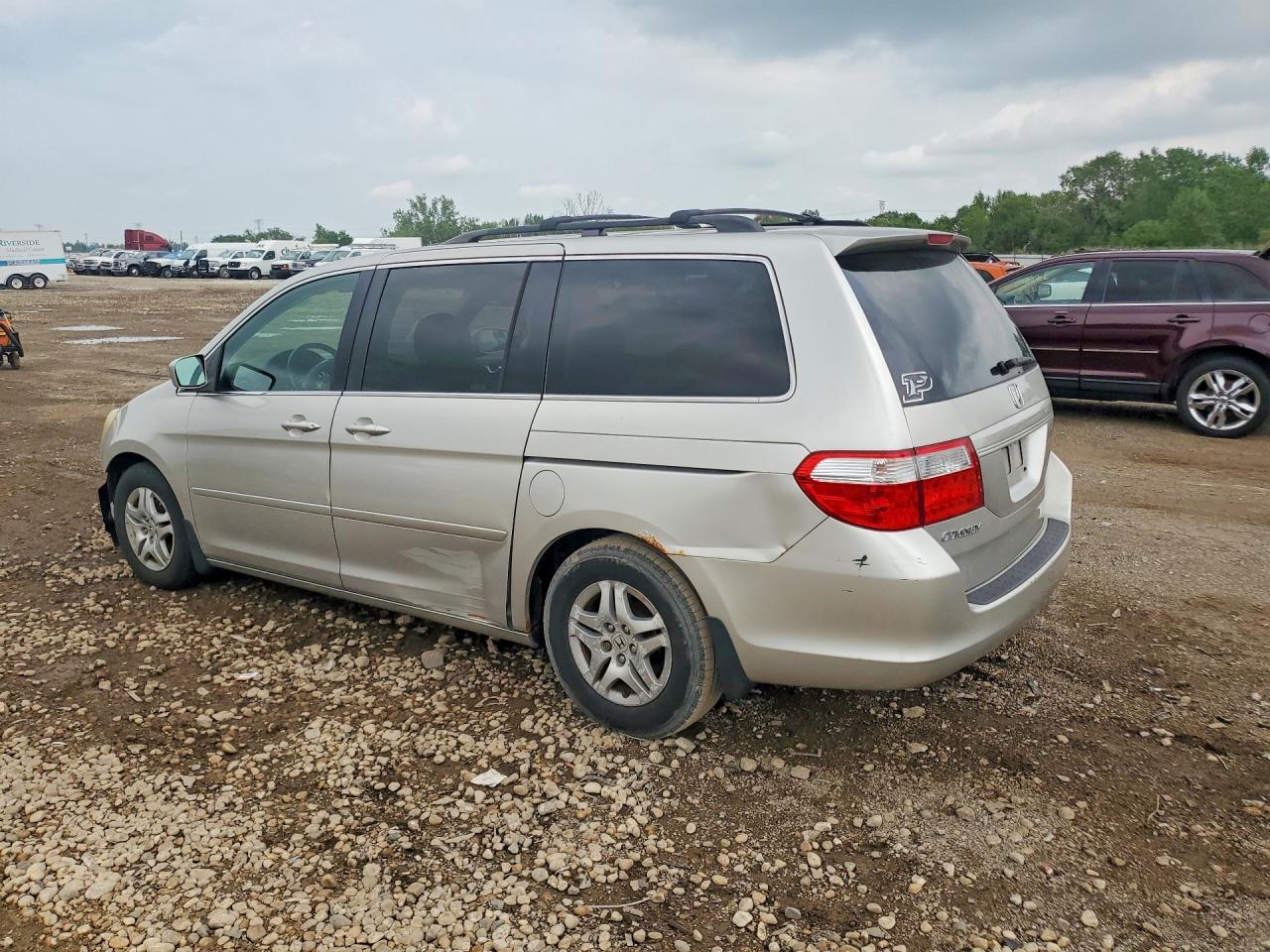 2007 Honda Odyssey Exl Silver vin: 5FNRL38747B439635