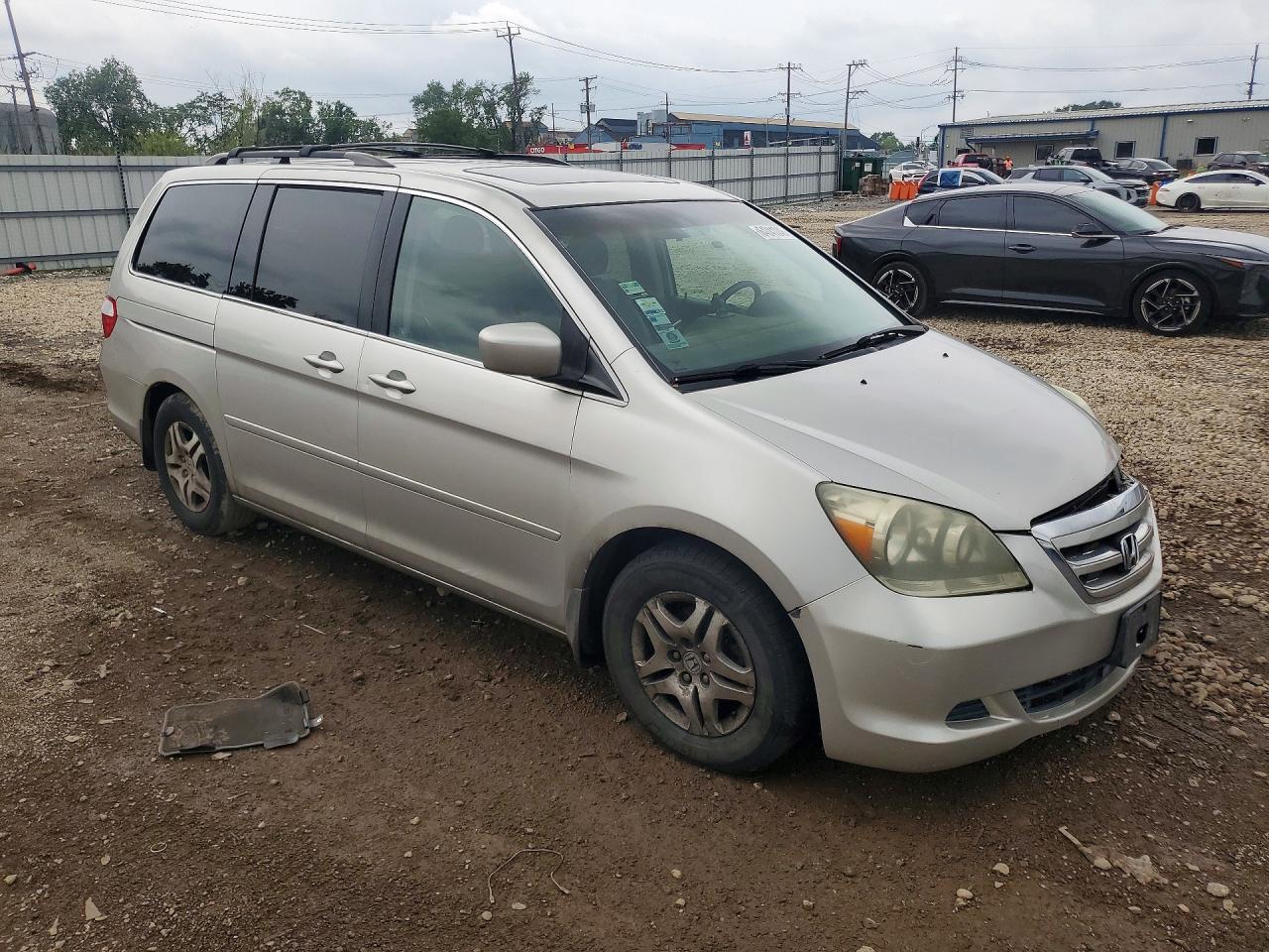 2007 Honda Odyssey Exl Silver vin: 5FNRL38747B439635