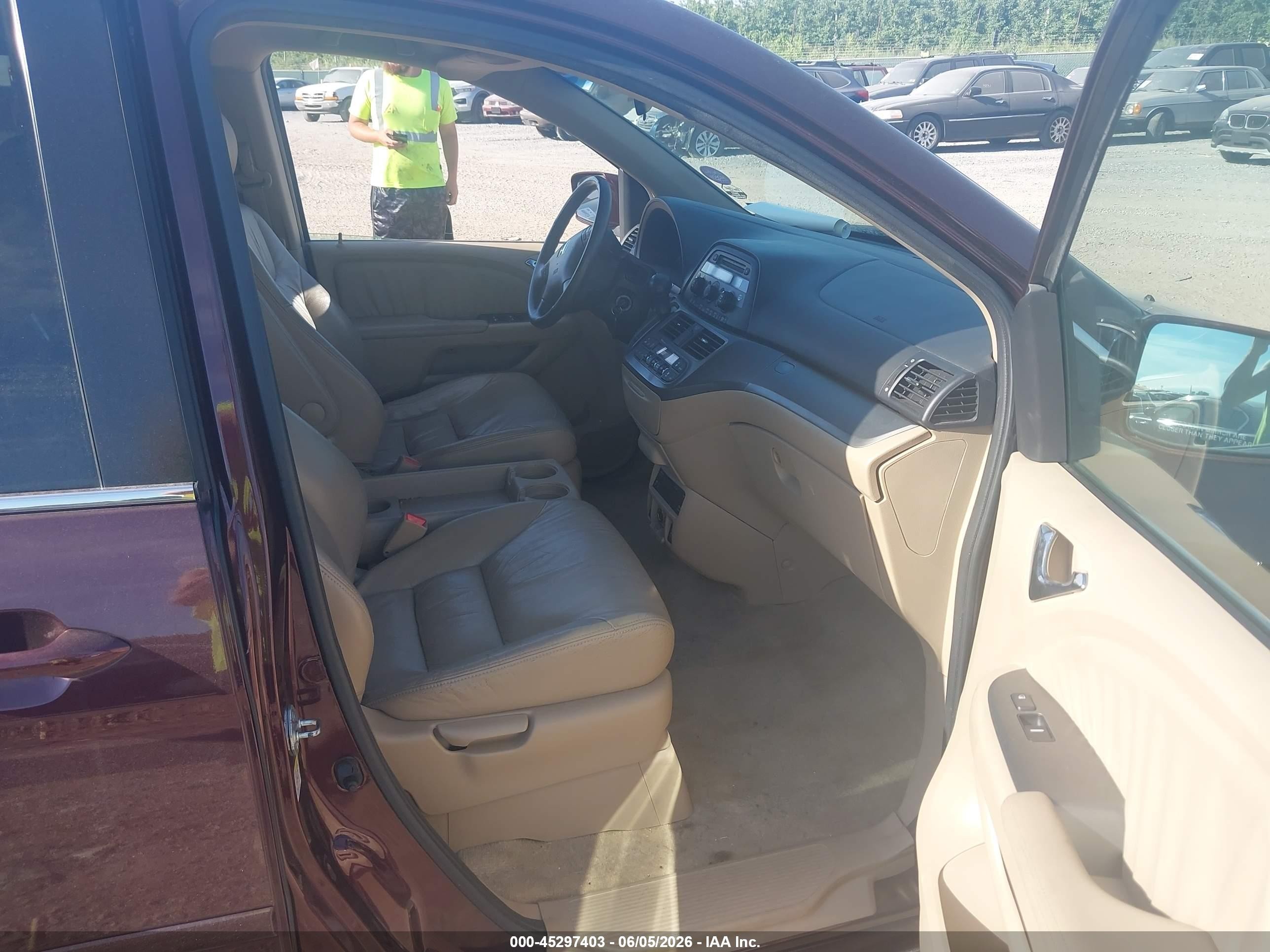 2007 Honda Odyssey Ex-l Maroon vin: 5FNRL38747B461442