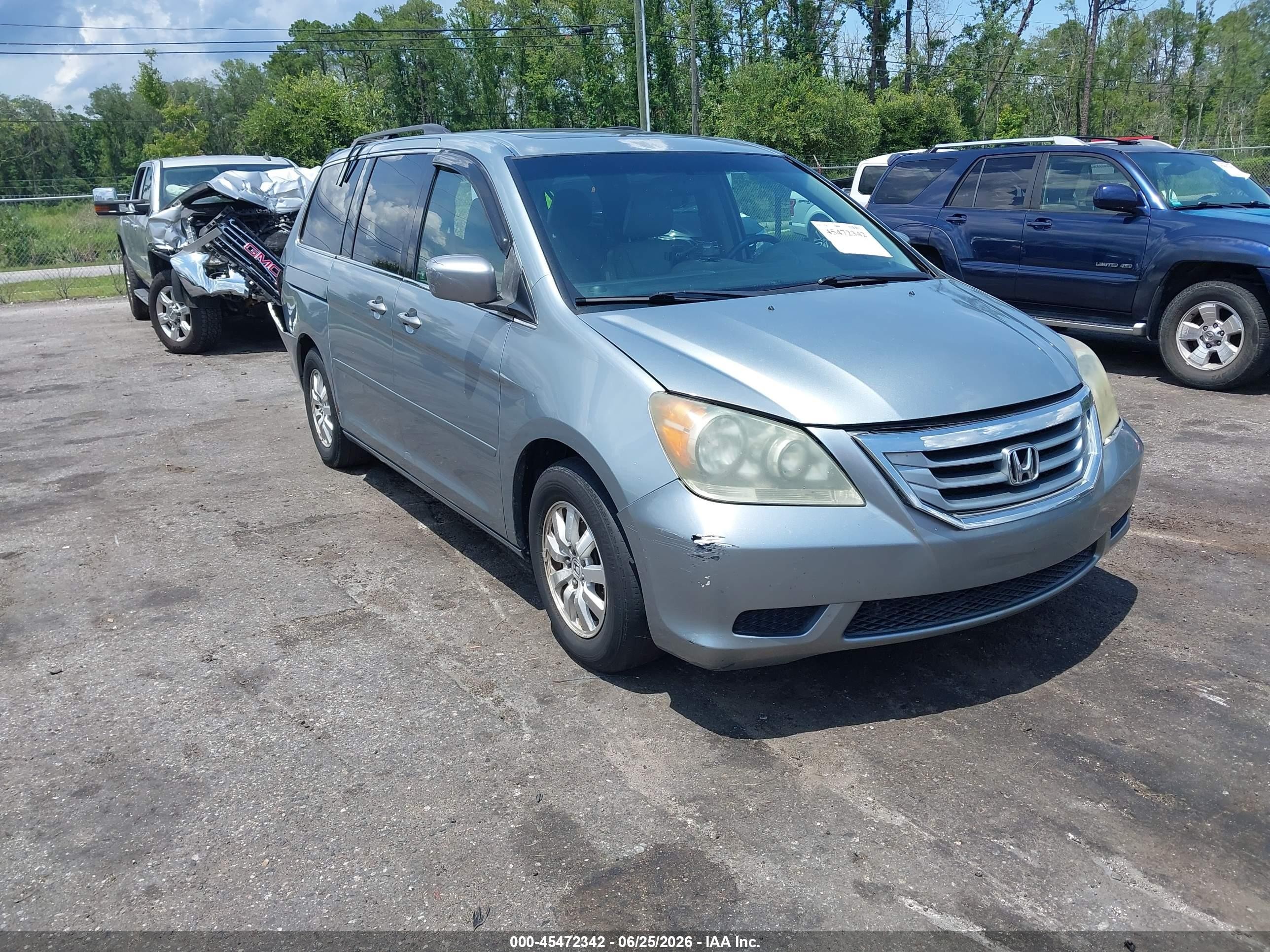 2008 Honda Odyssey Ex-l Синий vin: 5FNRL38748B017172