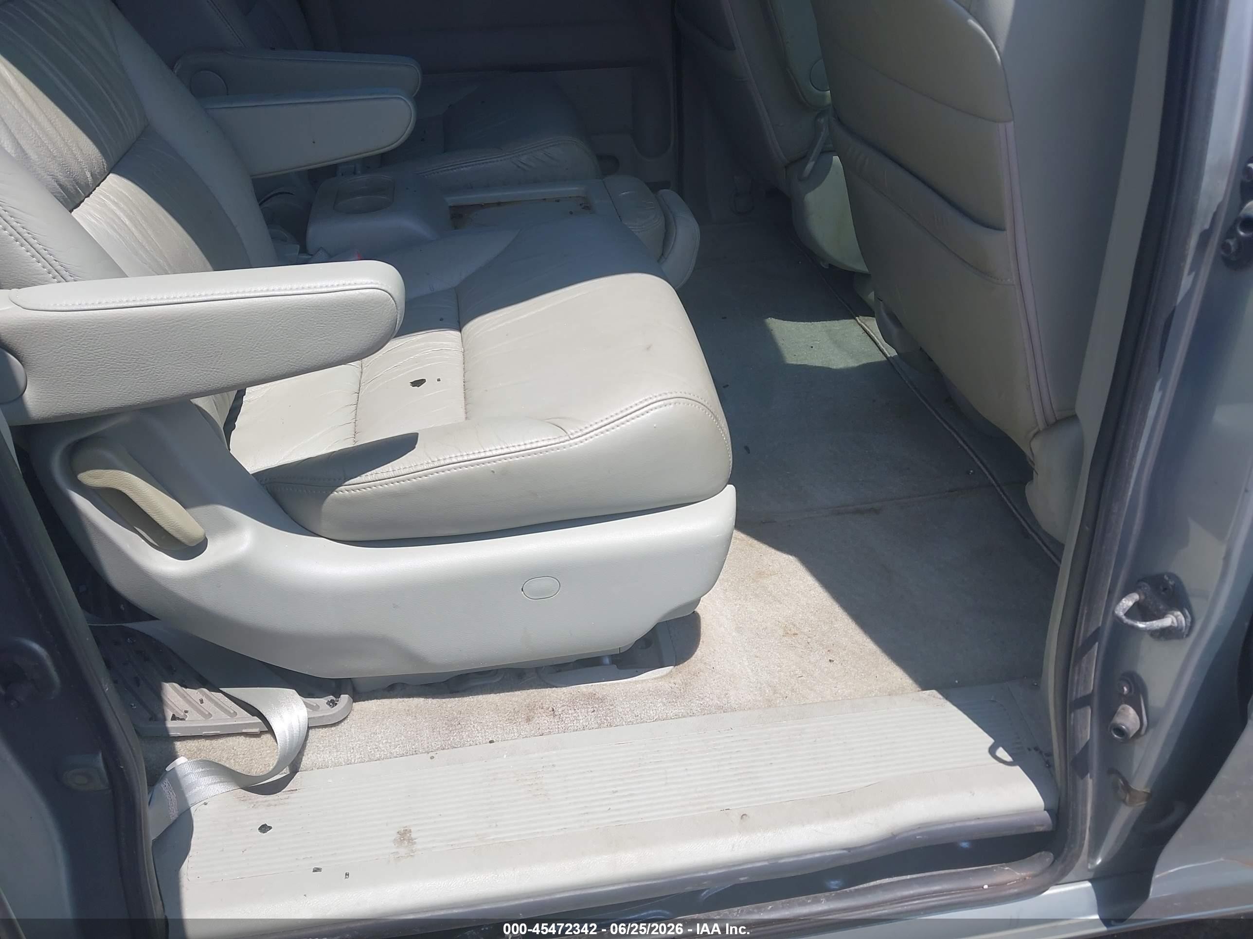 2008 Honda Odyssey Ex-l Blue vin: 5FNRL38748B017172