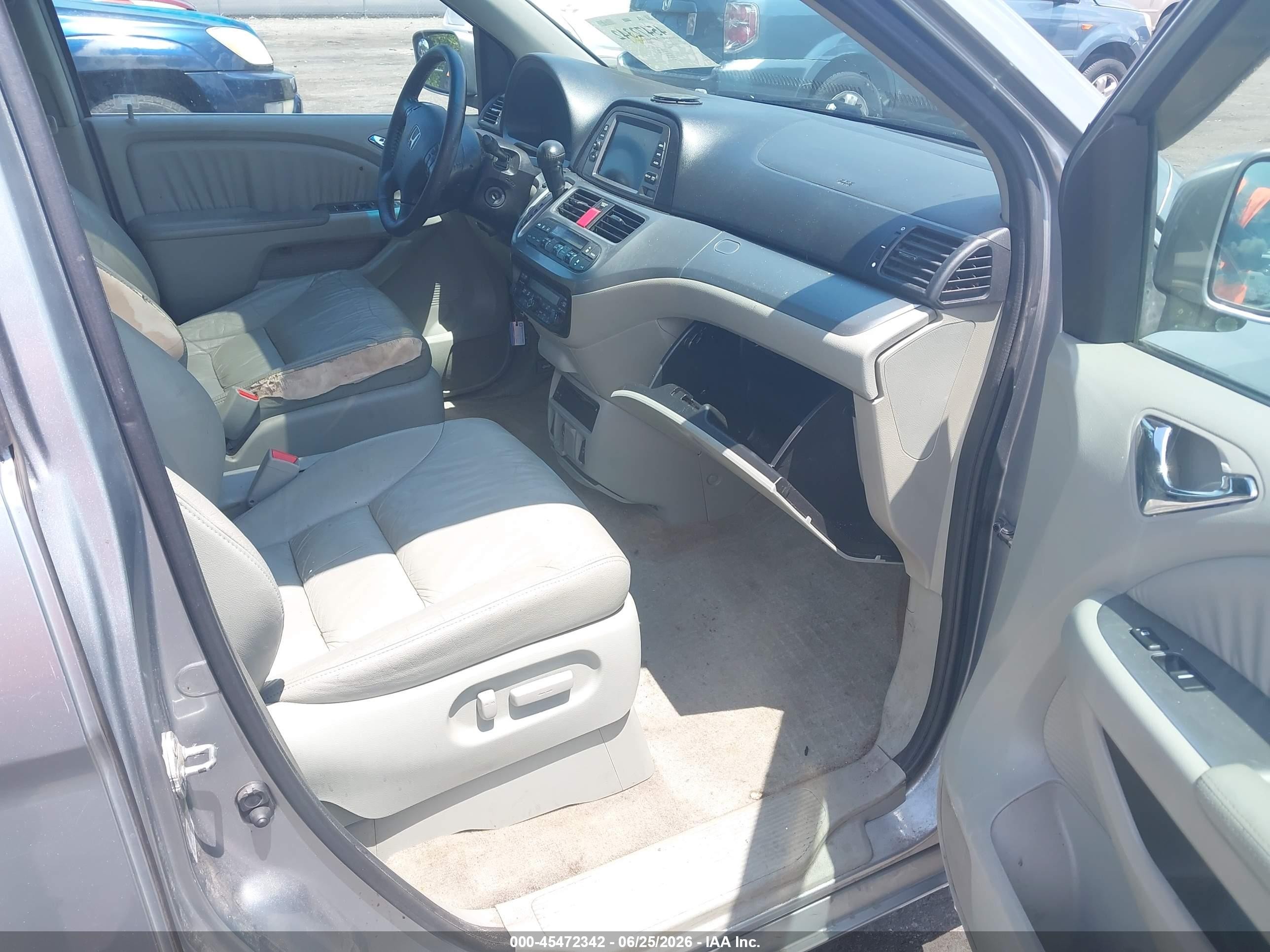 2008 Honda Odyssey Ex-l Blue vin: 5FNRL38748B017172