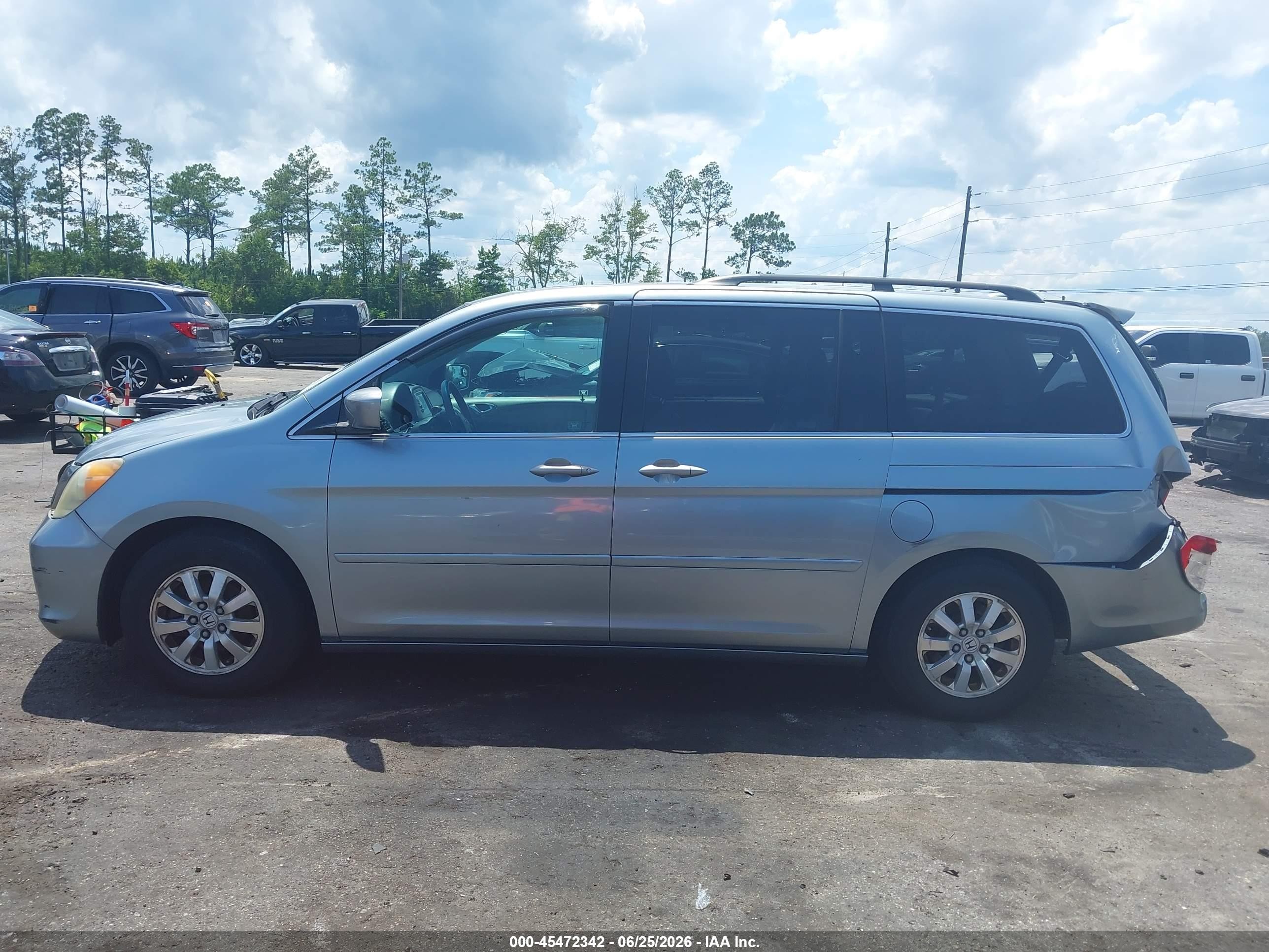 2008 Honda Odyssey Ex-l Blue vin: 5FNRL38748B017172