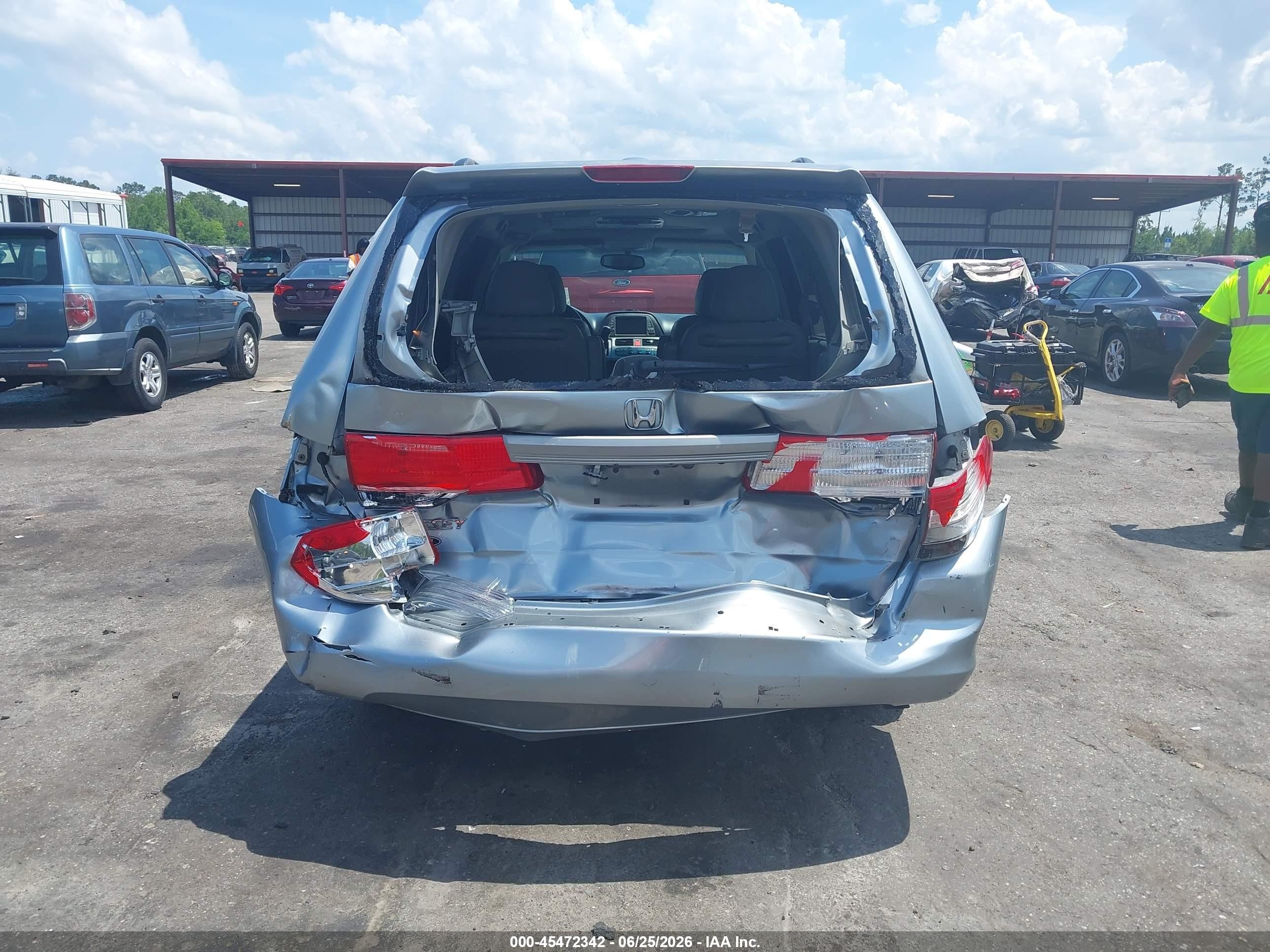 2008 Honda Odyssey Ex-l Blue vin: 5FNRL38748B017172
