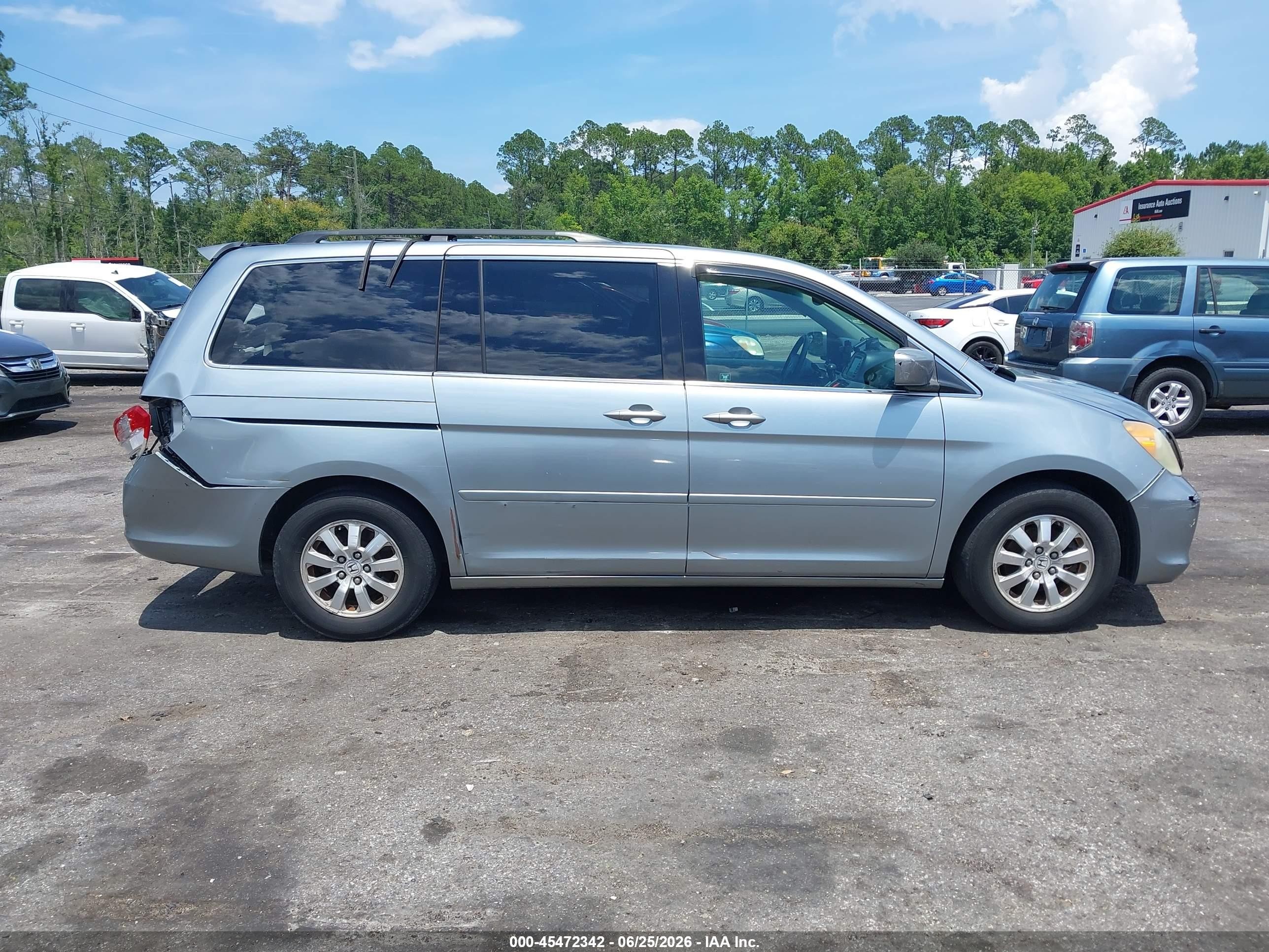 2008 Honda Odyssey Ex-l Blue vin: 5FNRL38748B017172