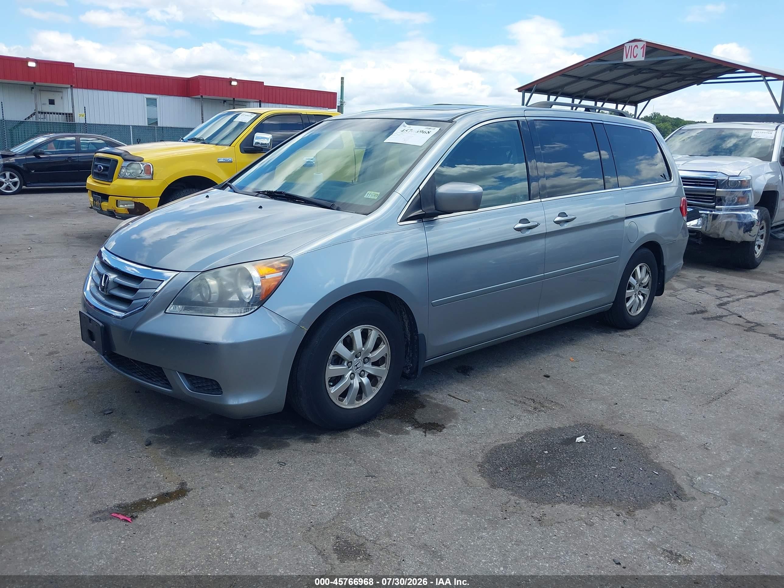 2008 Honda Odyssey Ex-l Gray vin: 5FNRL38748B035333