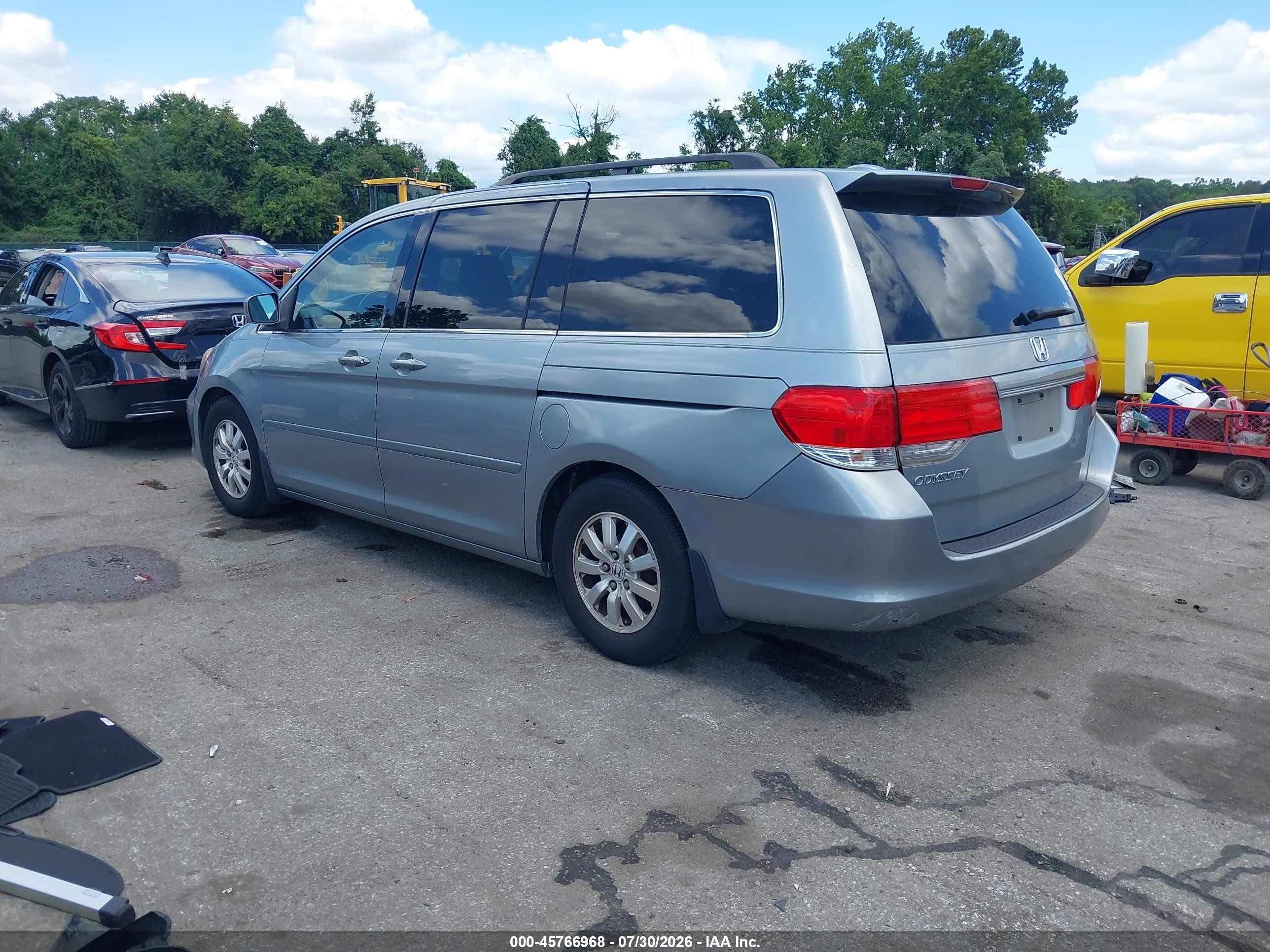 2008 Honda Odyssey Ex-l Gray vin: 5FNRL38748B035333