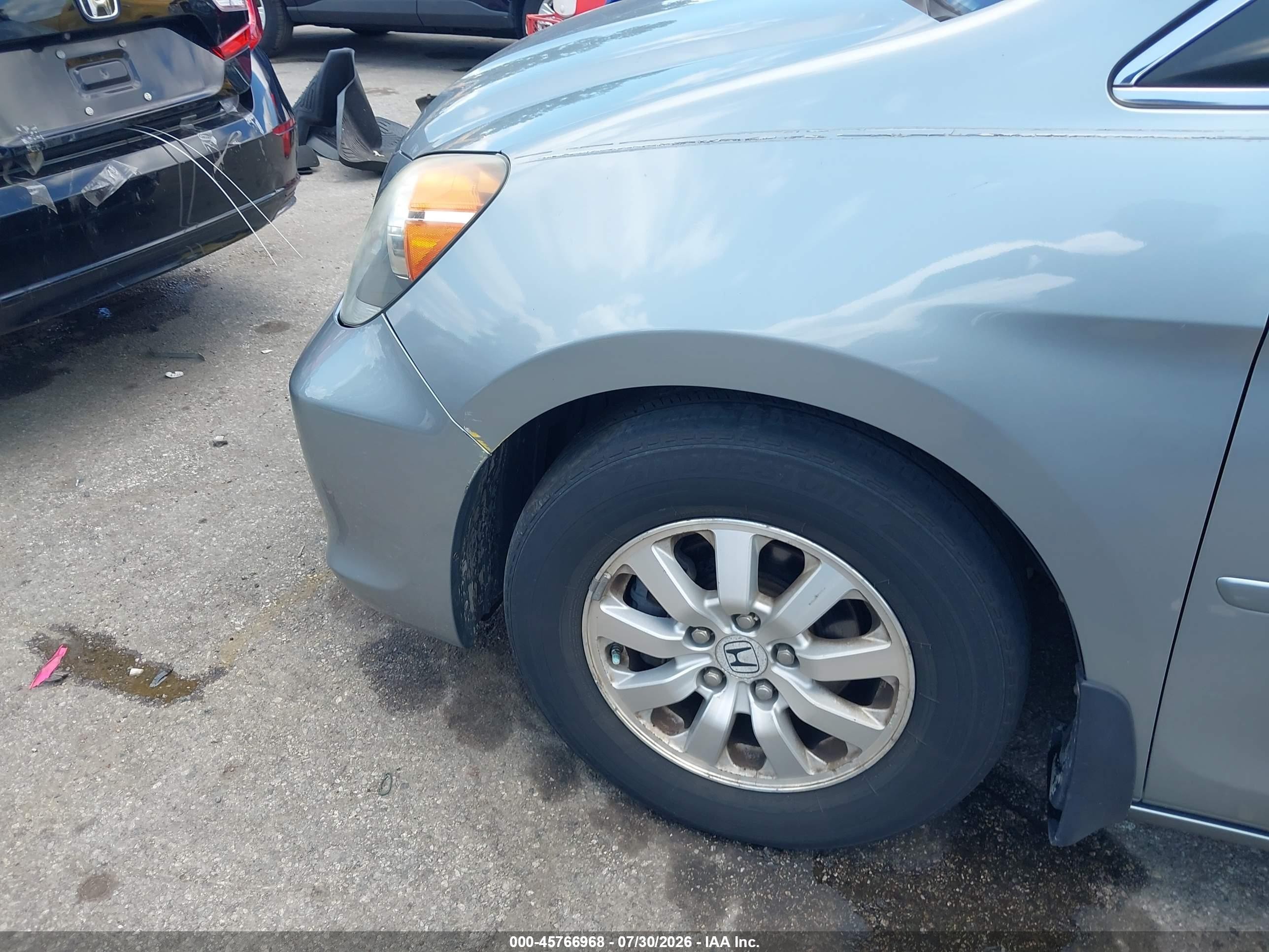 2008 Honda Odyssey Ex-l Gray vin: 5FNRL38748B035333