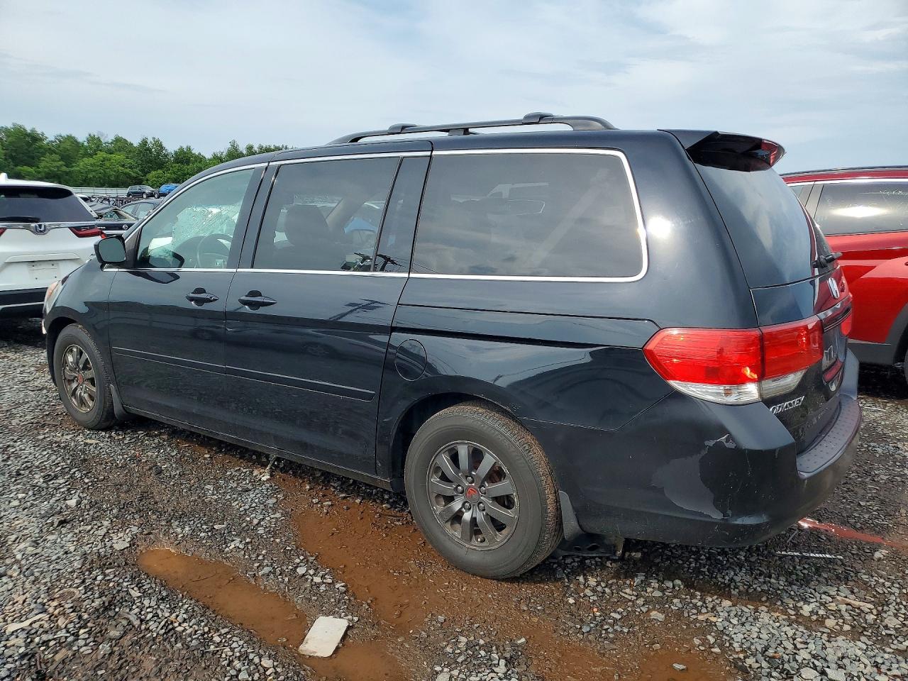 2008 Honda Odyssey Exl Black vin: 5FNRL38748B072625