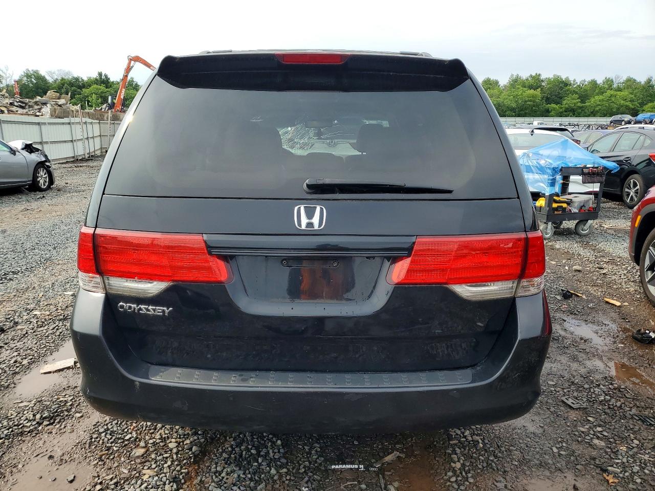2008 Honda Odyssey Exl Black vin: 5FNRL38748B072625