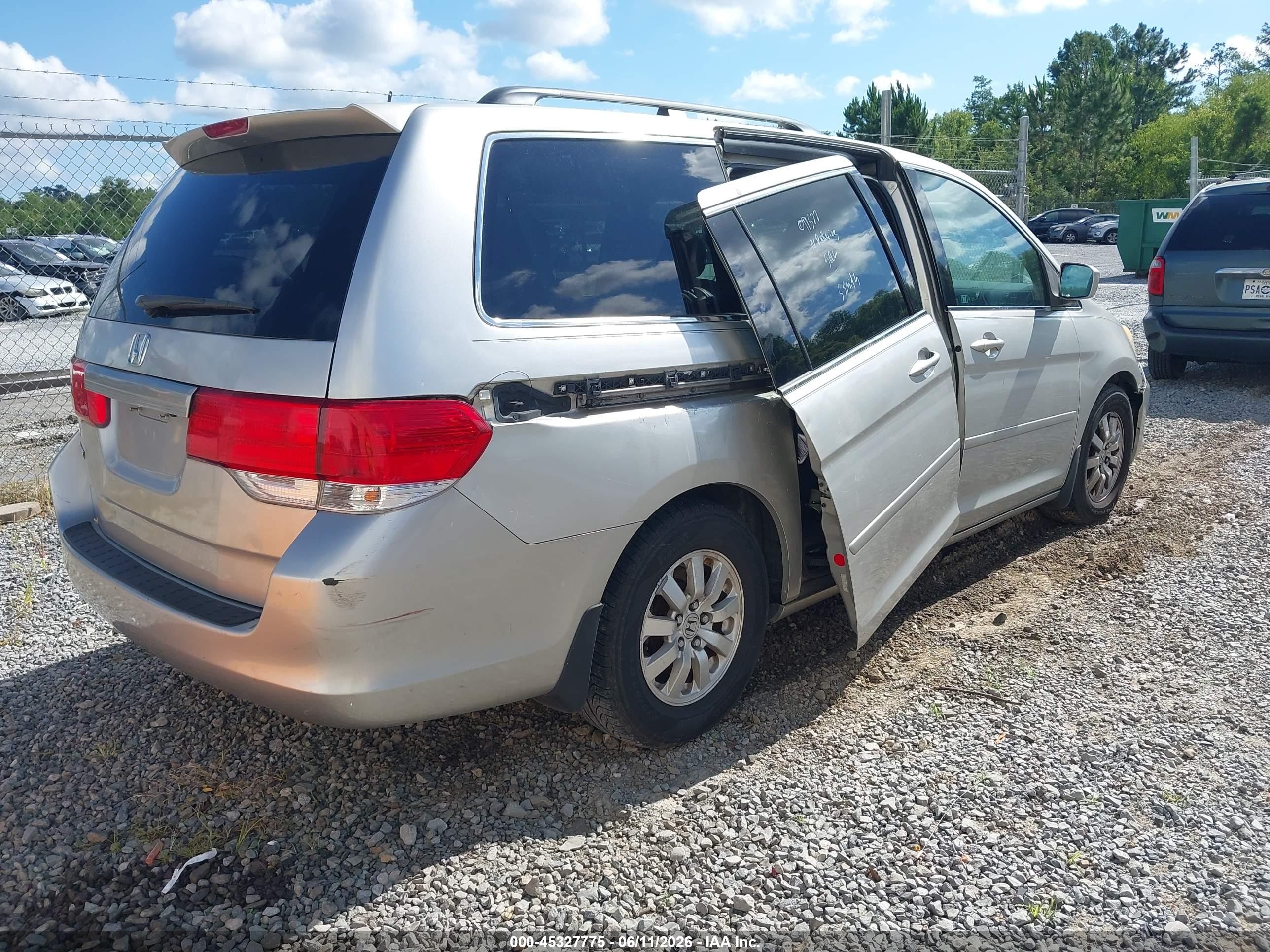 2008 Honda Odyssey Ex-l Silver vin: 5FNRL38748B091577