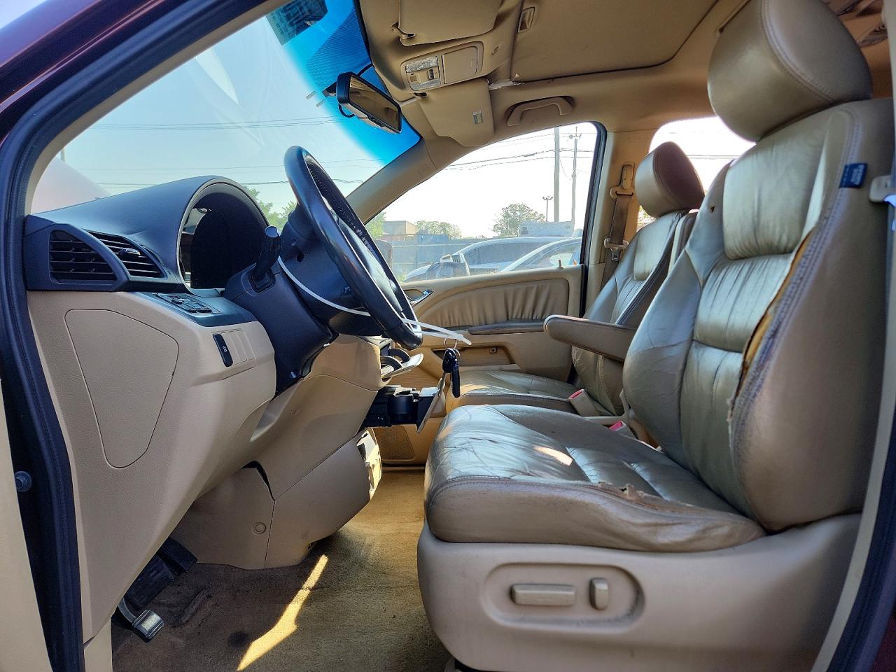 2008 Honda Odyssey Exl Burgundy vin: 5FNRL38748B401386