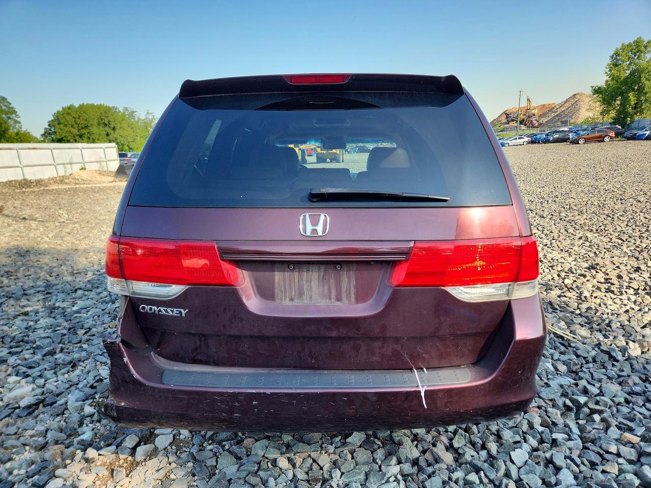 2008 Honda Odyssey Exl Burgundy vin: 5FNRL38748B401386