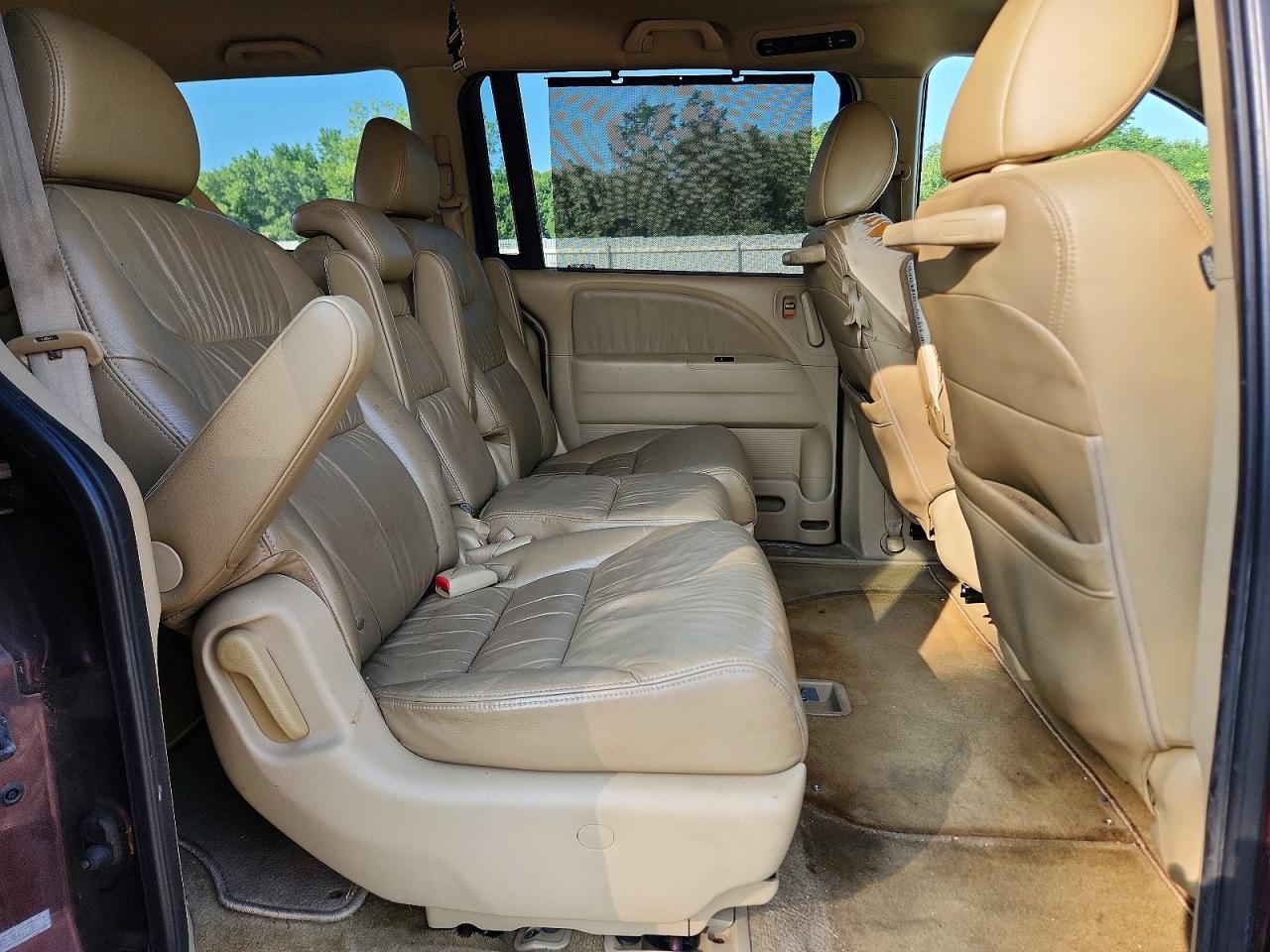 2008 Honda Odyssey Exl Burgundy vin: 5FNRL38748B401386