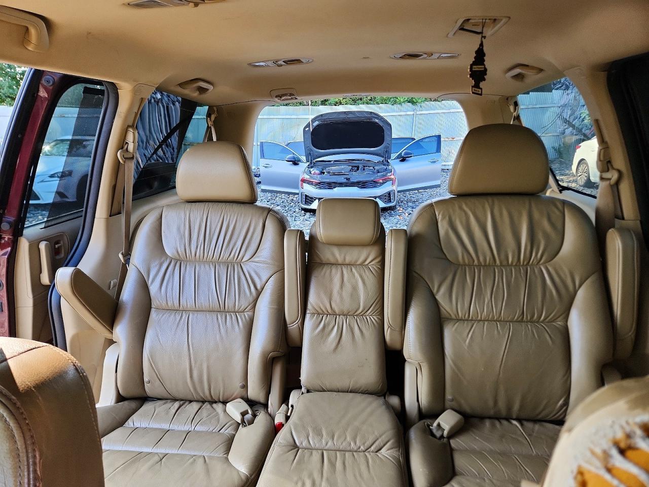 2008 Honda Odyssey Exl Burgundy vin: 5FNRL38748B401386