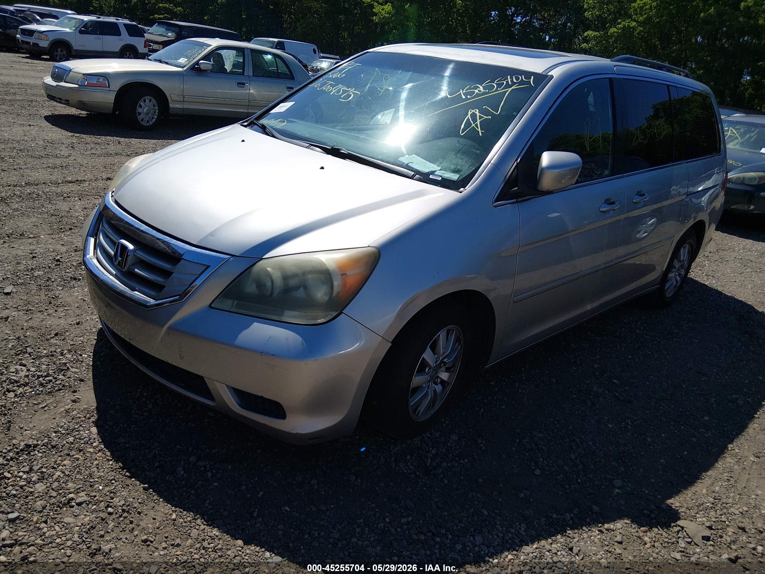 2008 Honda Odyssey Ex-l Золотой vin: 5FNRL38748B410010
