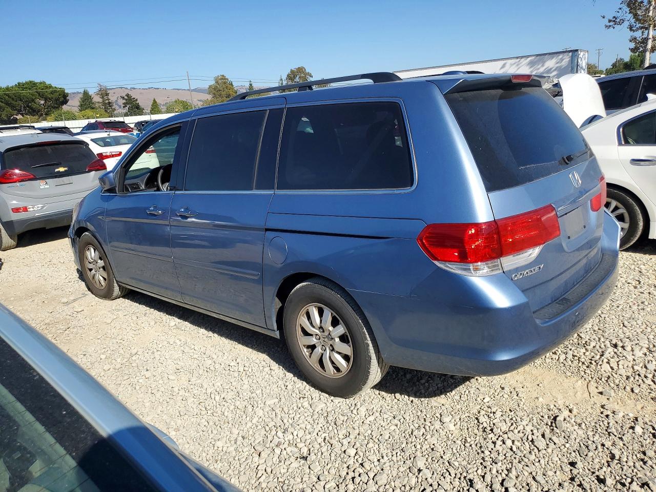 2009 Honda Odyssey Exl Blue vin: 5FNRL38749B023474