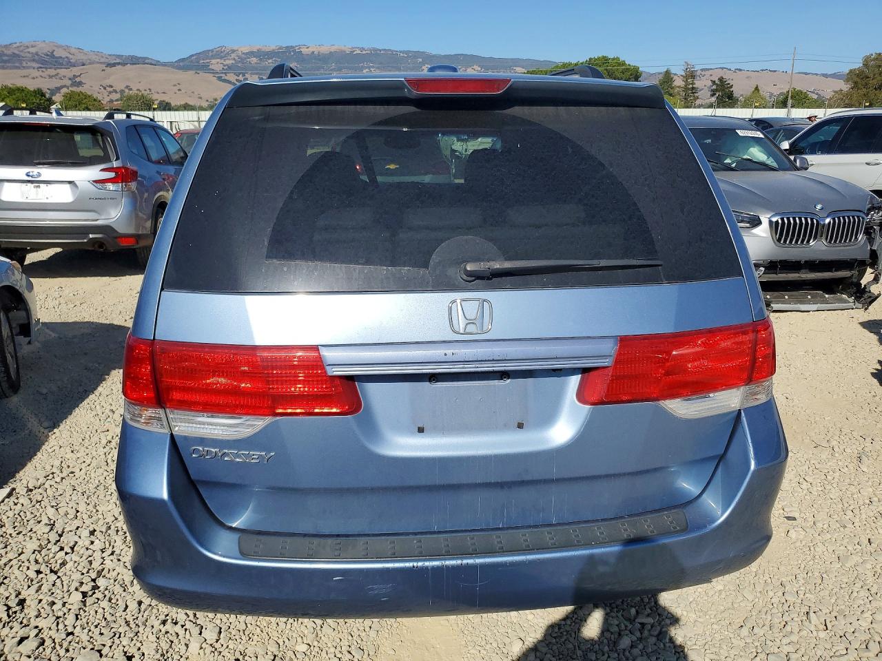 2009 Honda Odyssey Exl Blue vin: 5FNRL38749B023474