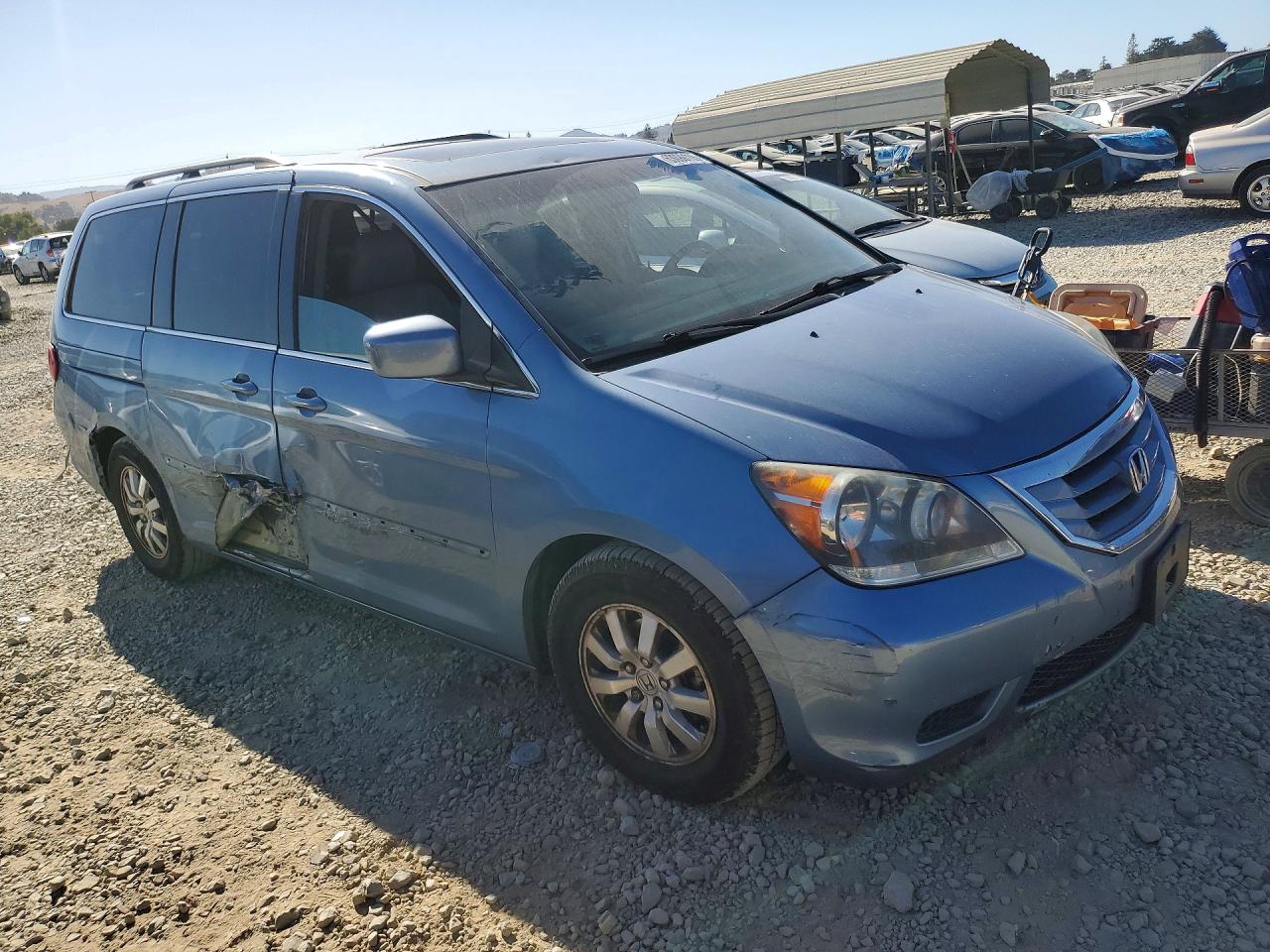 2009 Honda Odyssey Exl Blue vin: 5FNRL38749B023474