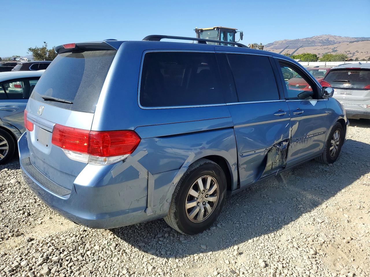 2009 Honda Odyssey Exl Blue vin: 5FNRL38749B023474
