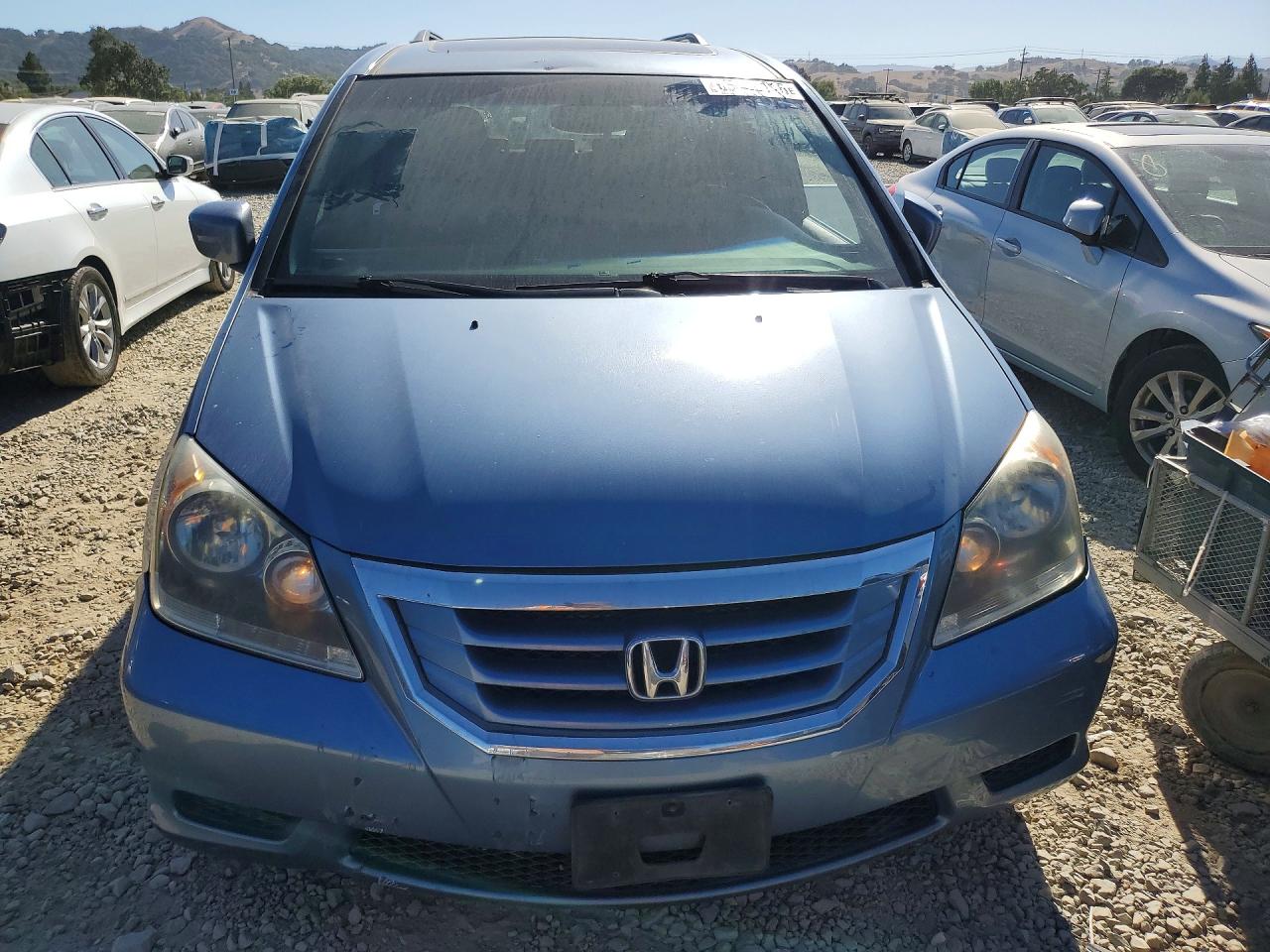 2009 Honda Odyssey Exl Blue vin: 5FNRL38749B023474