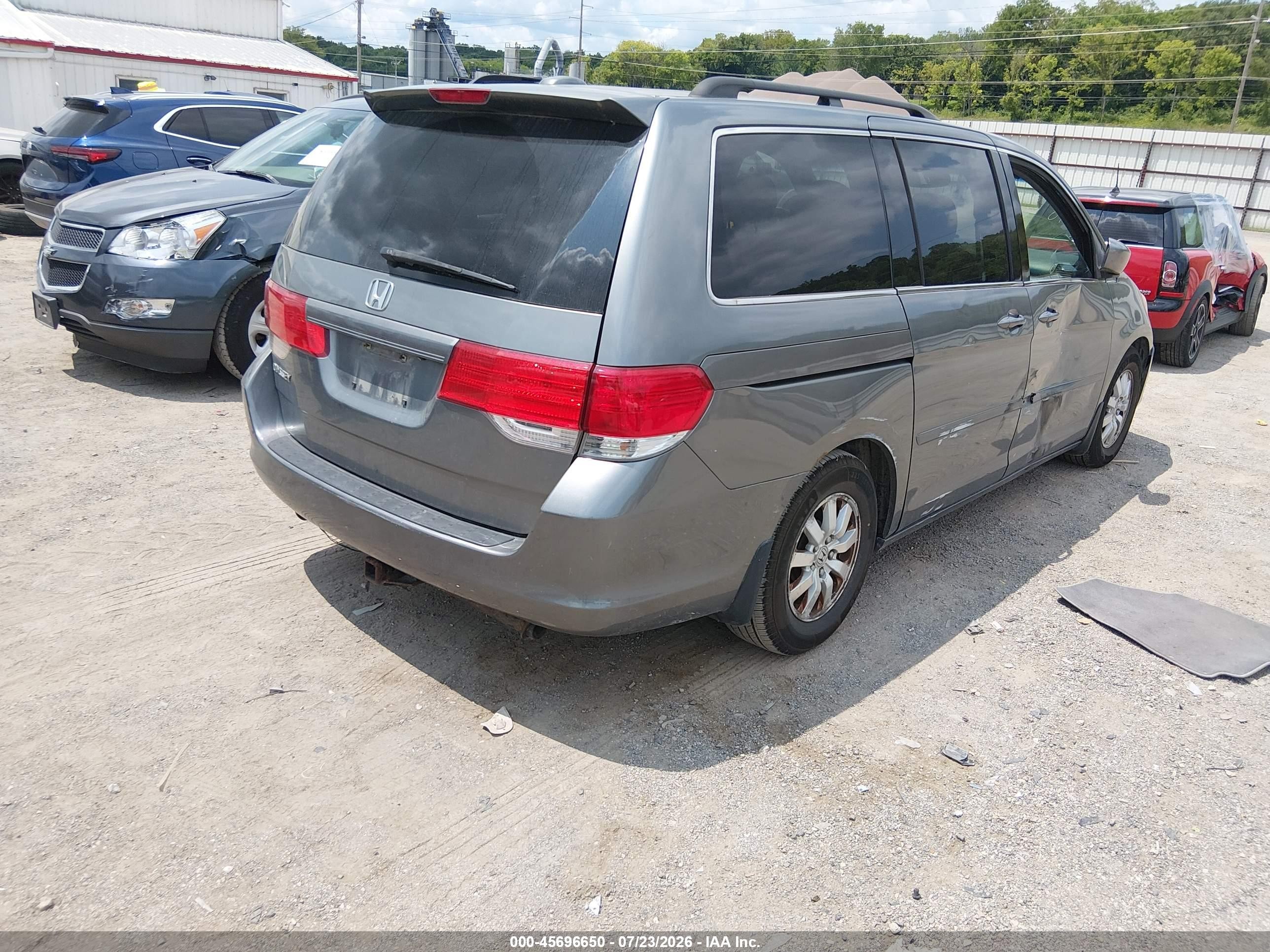 2009 Honda Odyssey Ex-l Gray vin: 5FNRL38749B412793