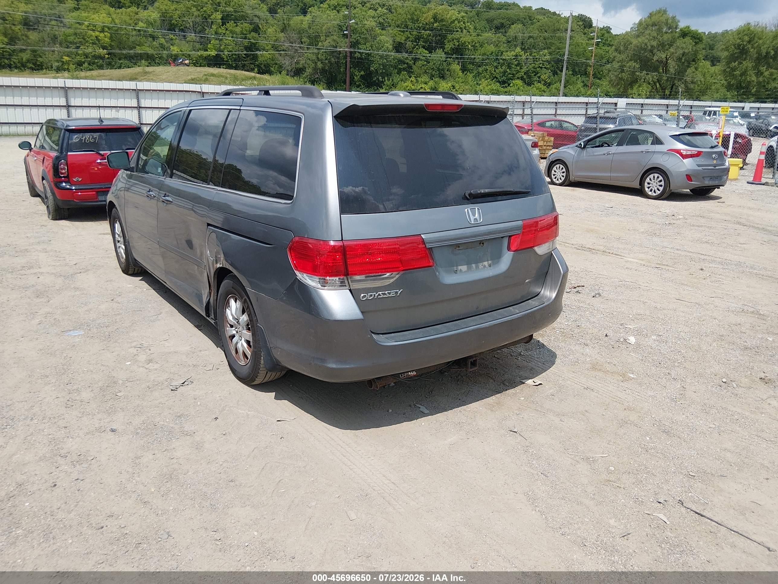 2009 Honda Odyssey Ex-l Gray vin: 5FNRL38749B412793