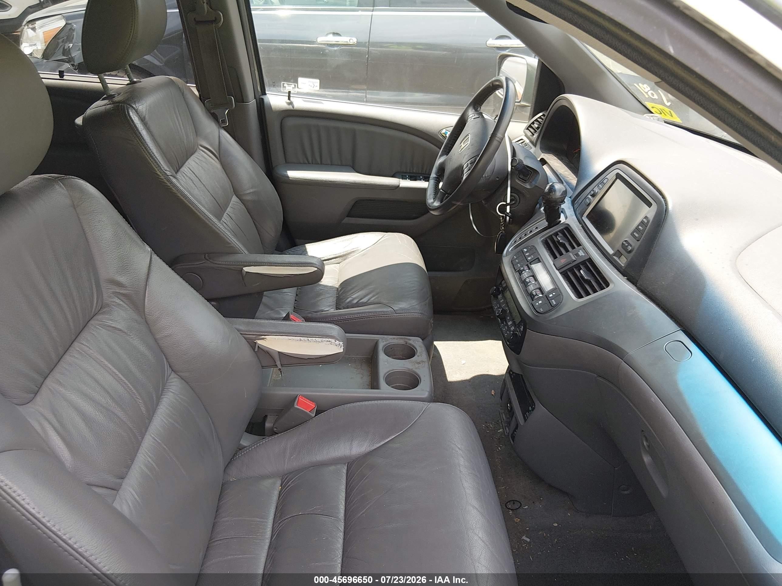 2009 Honda Odyssey Ex-l Gray vin: 5FNRL38749B412793