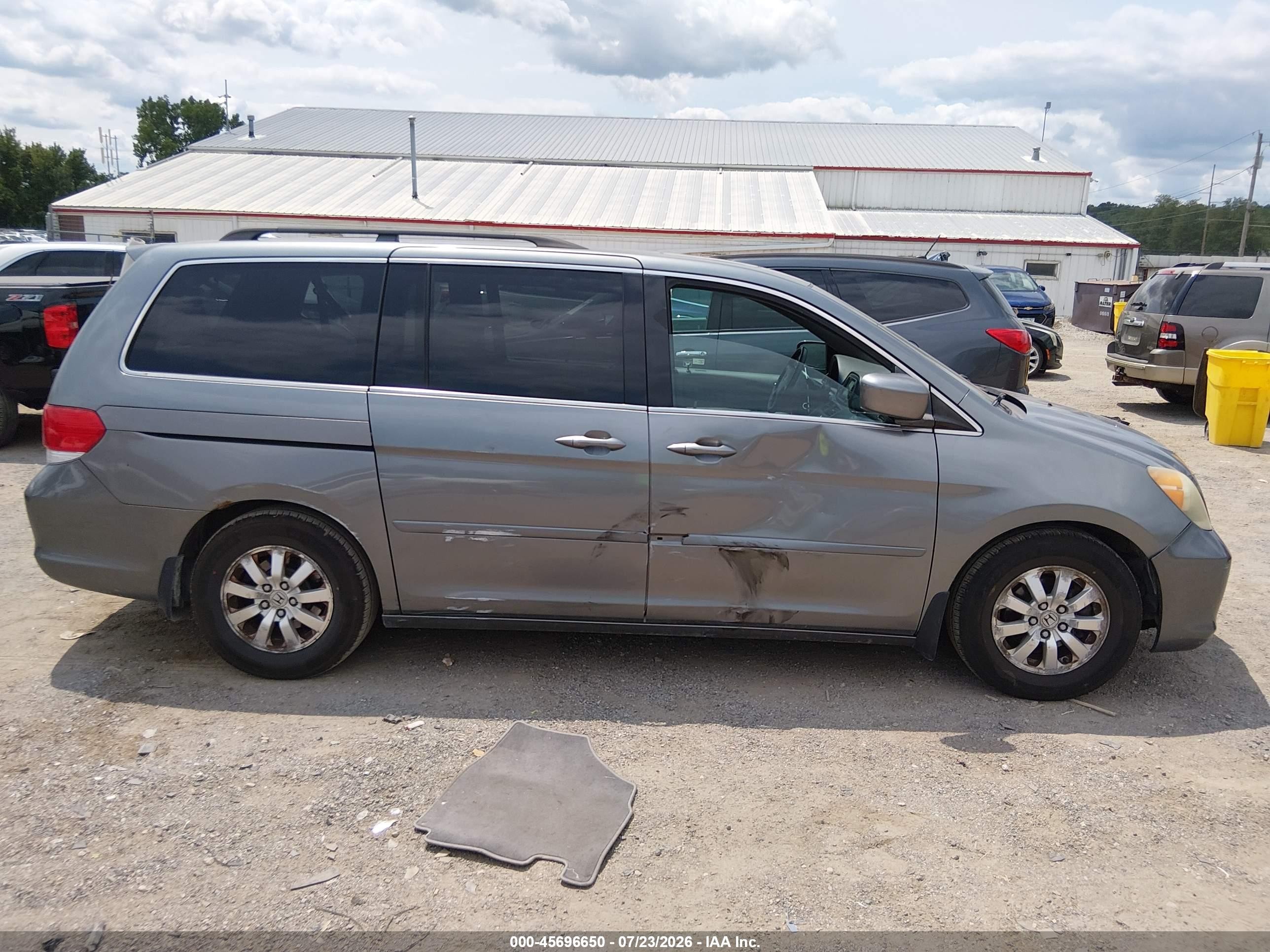 2009 Honda Odyssey Ex-l Gray vin: 5FNRL38749B412793