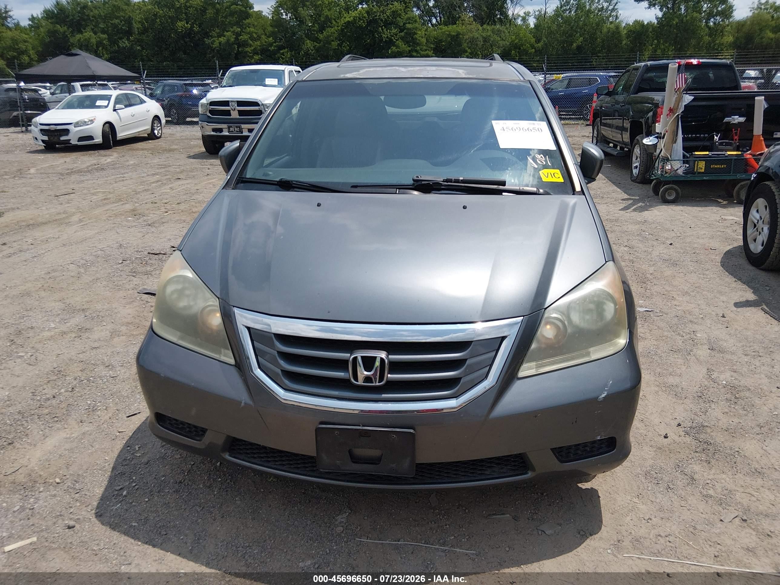 2009 Honda Odyssey Ex-l Gray vin: 5FNRL38749B412793