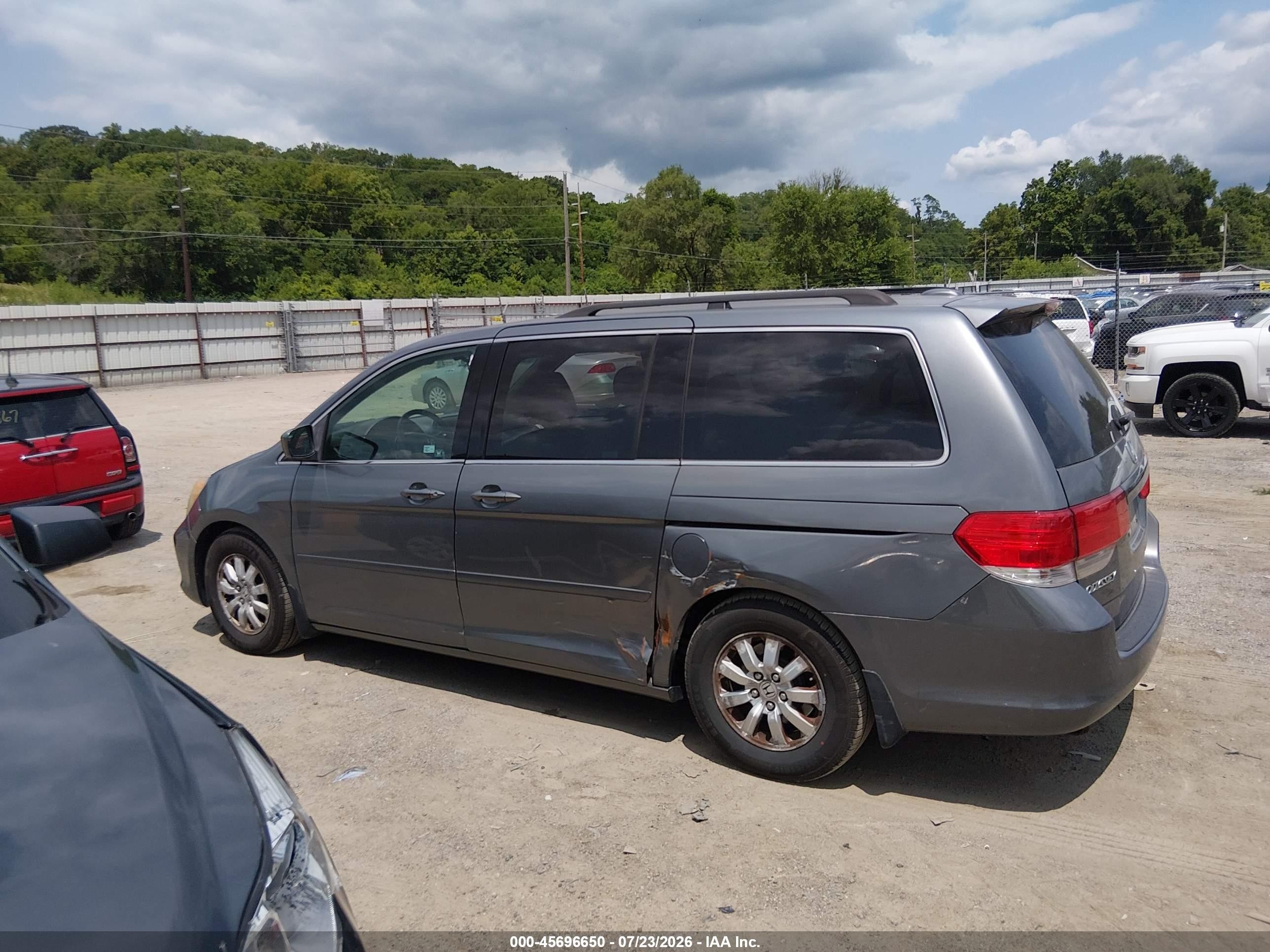 2009 Honda Odyssey Ex-l Gray vin: 5FNRL38749B412793